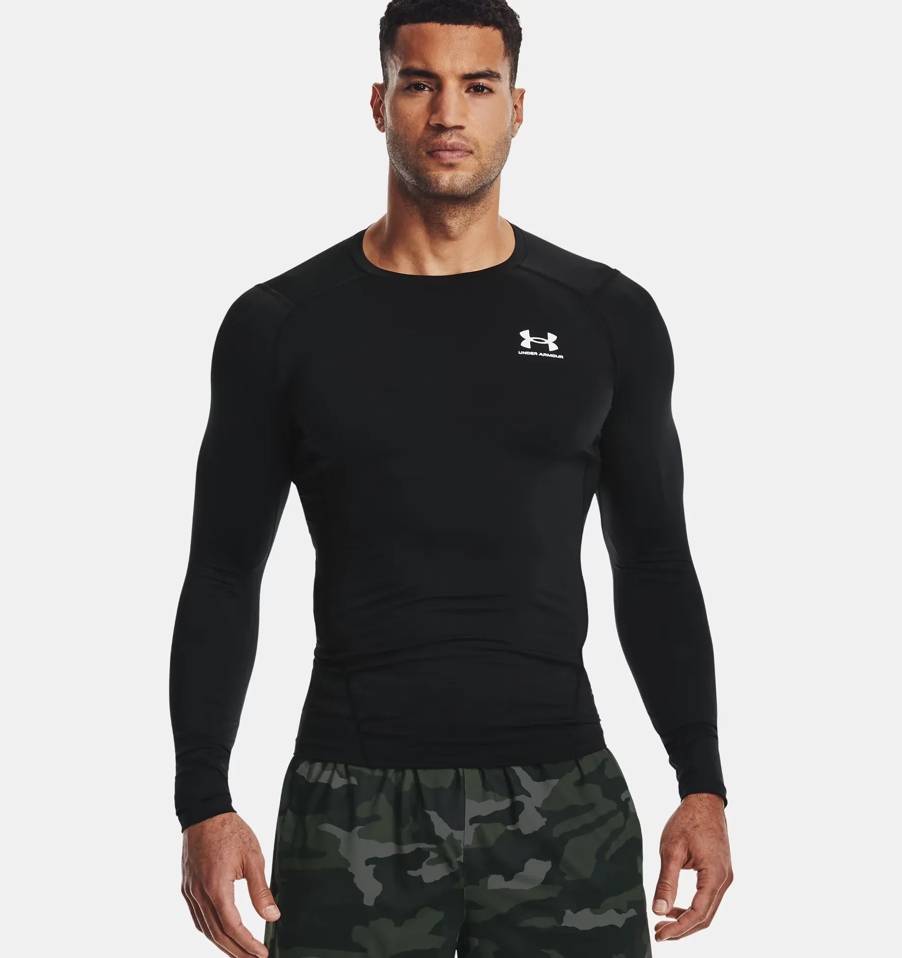 MEN'S UA HEATGEAR - BLACK / WHITE