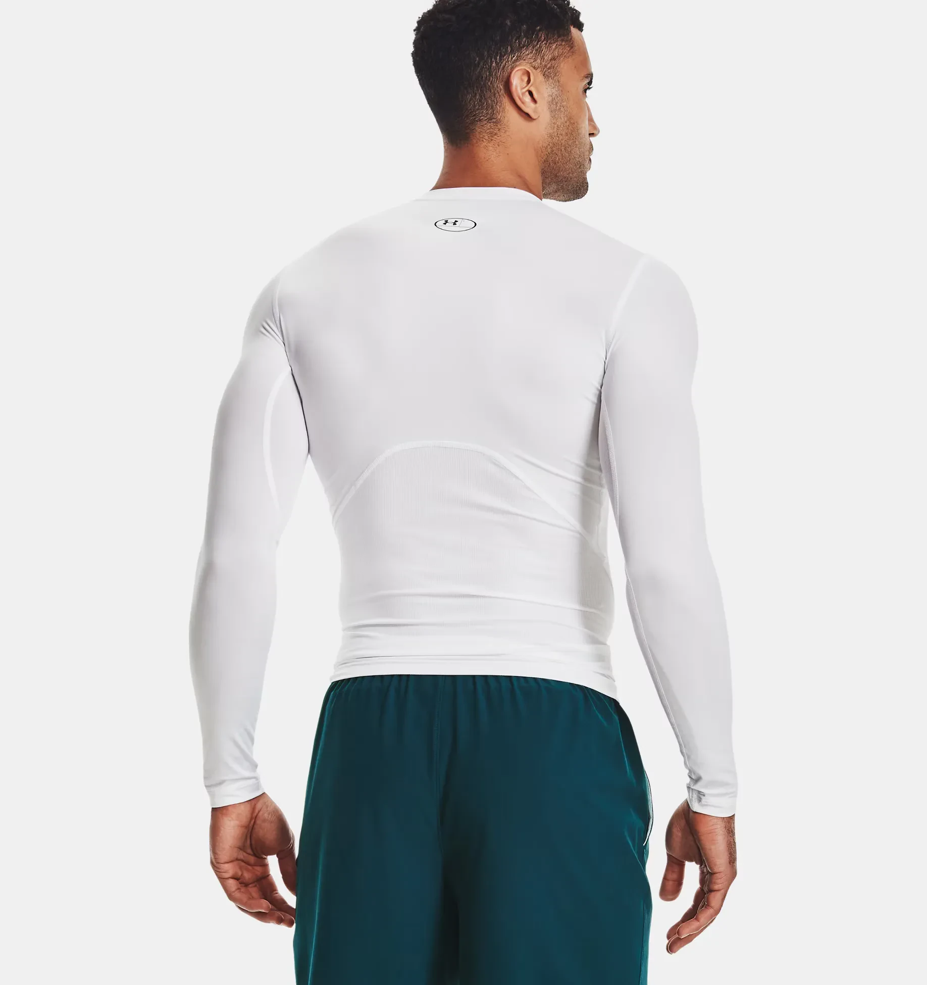 MEN'S UA HEATGEAR - WHITE / BLACK
