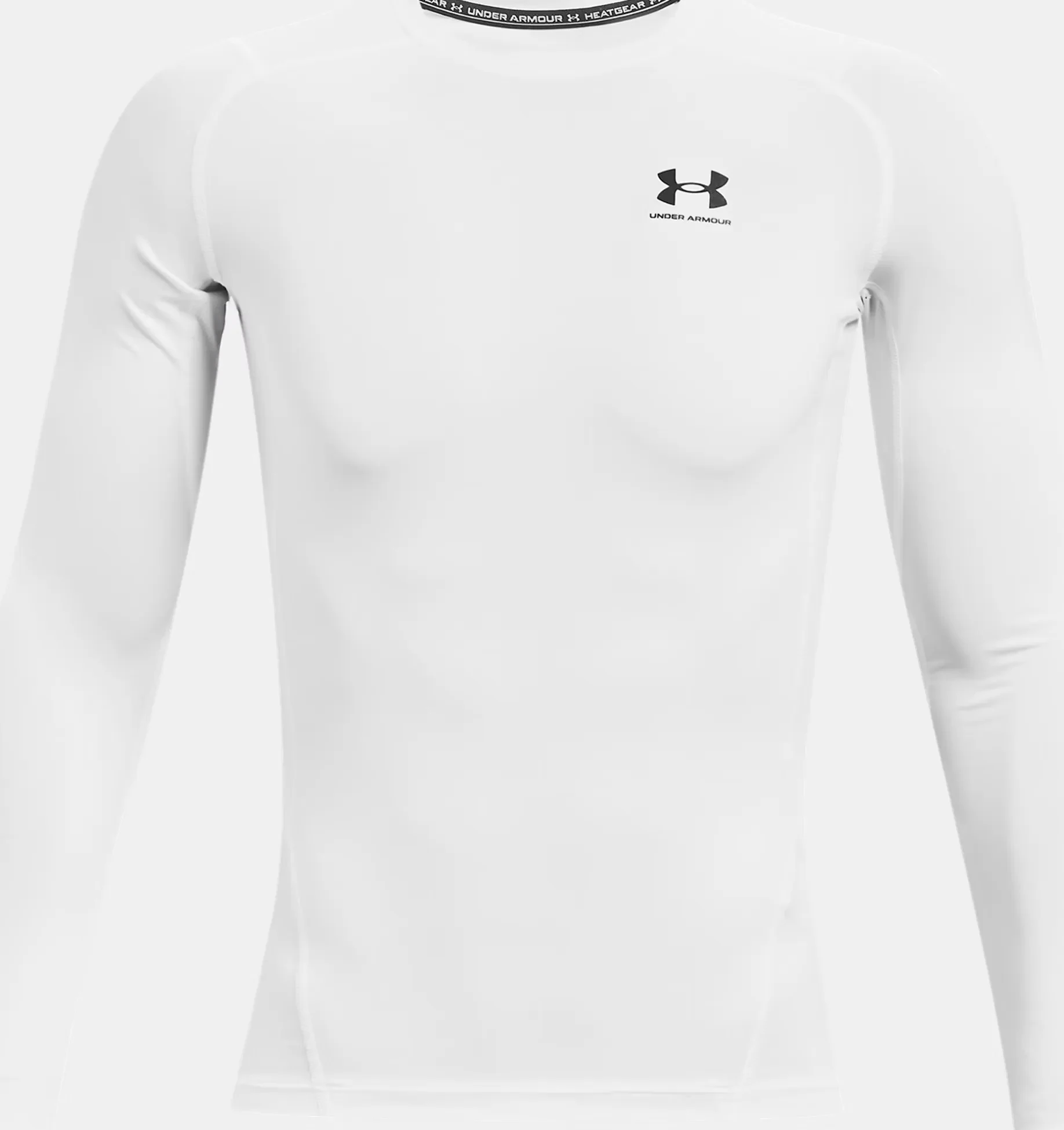 MEN'S UA HEATGEAR - WHITE / BLACK