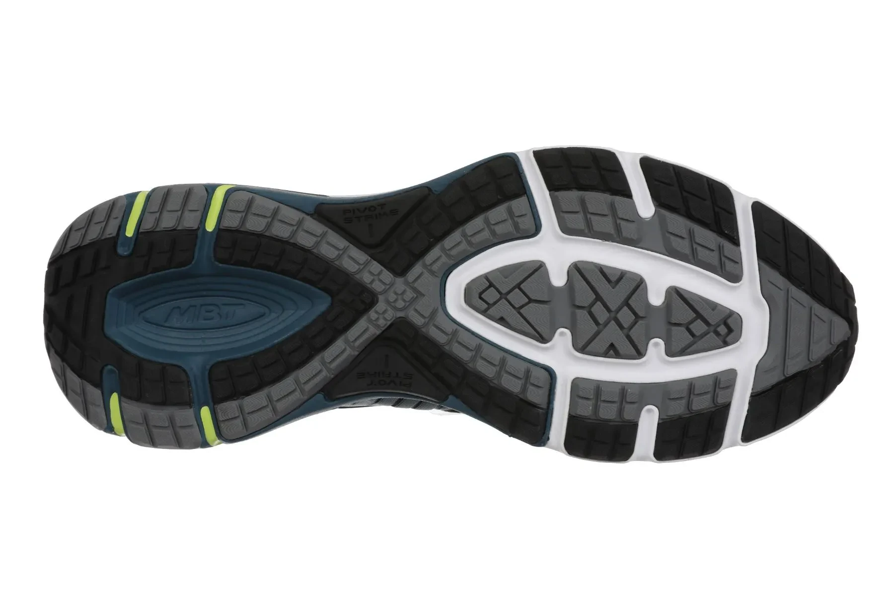 MBT 2000 II MEN'S LACE UP RUNNING SHOE IN BLUE/LIME