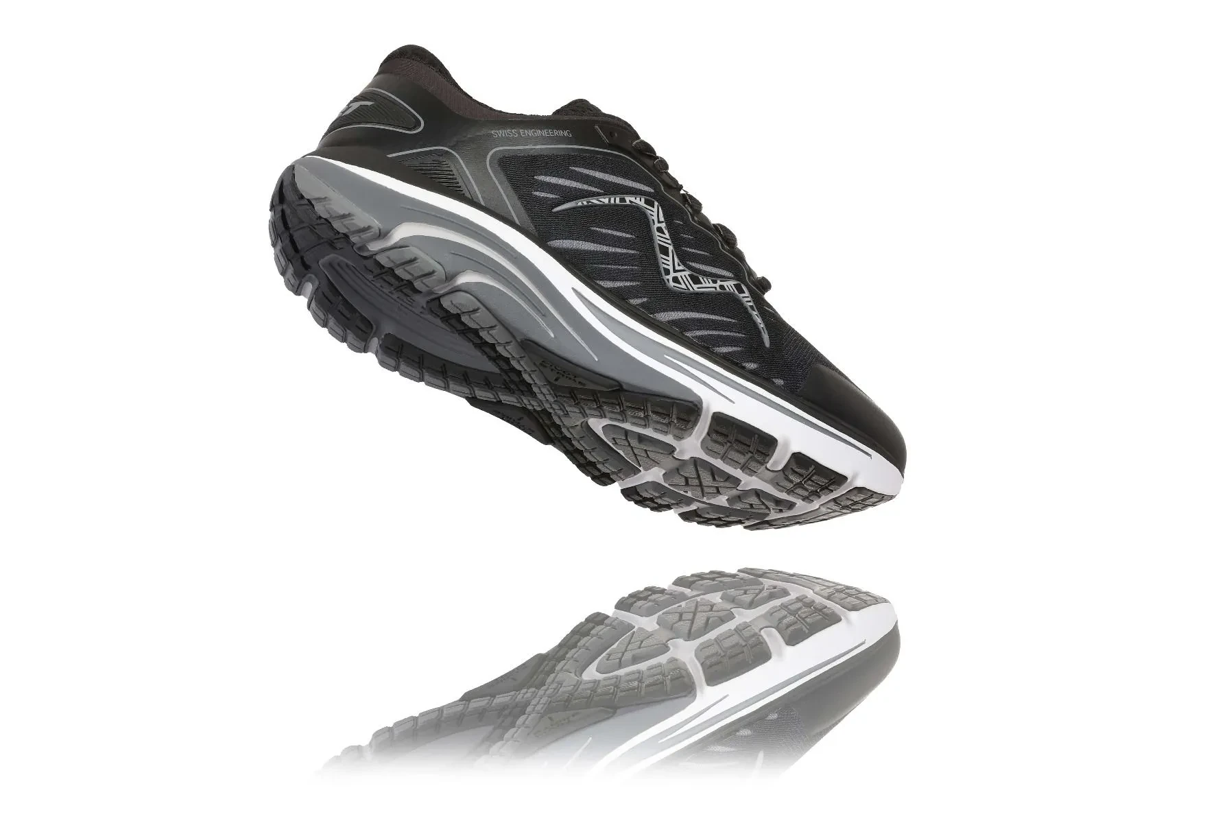 MBT 2000 II LACE UP WOMEN'S RUNNING SHOE IN BLACK