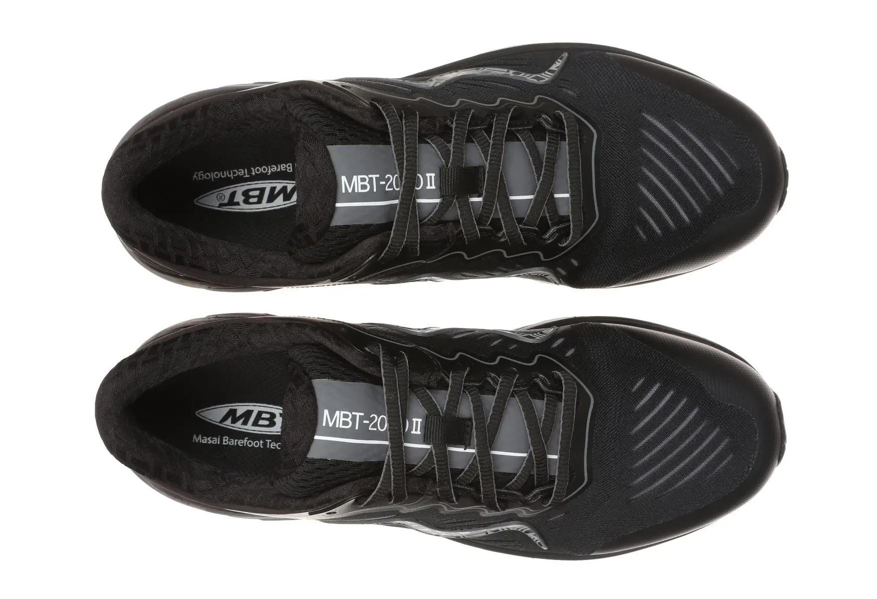 MBT 2000 II LACE UP WOMEN'S RUNNING SHOE IN BLACK