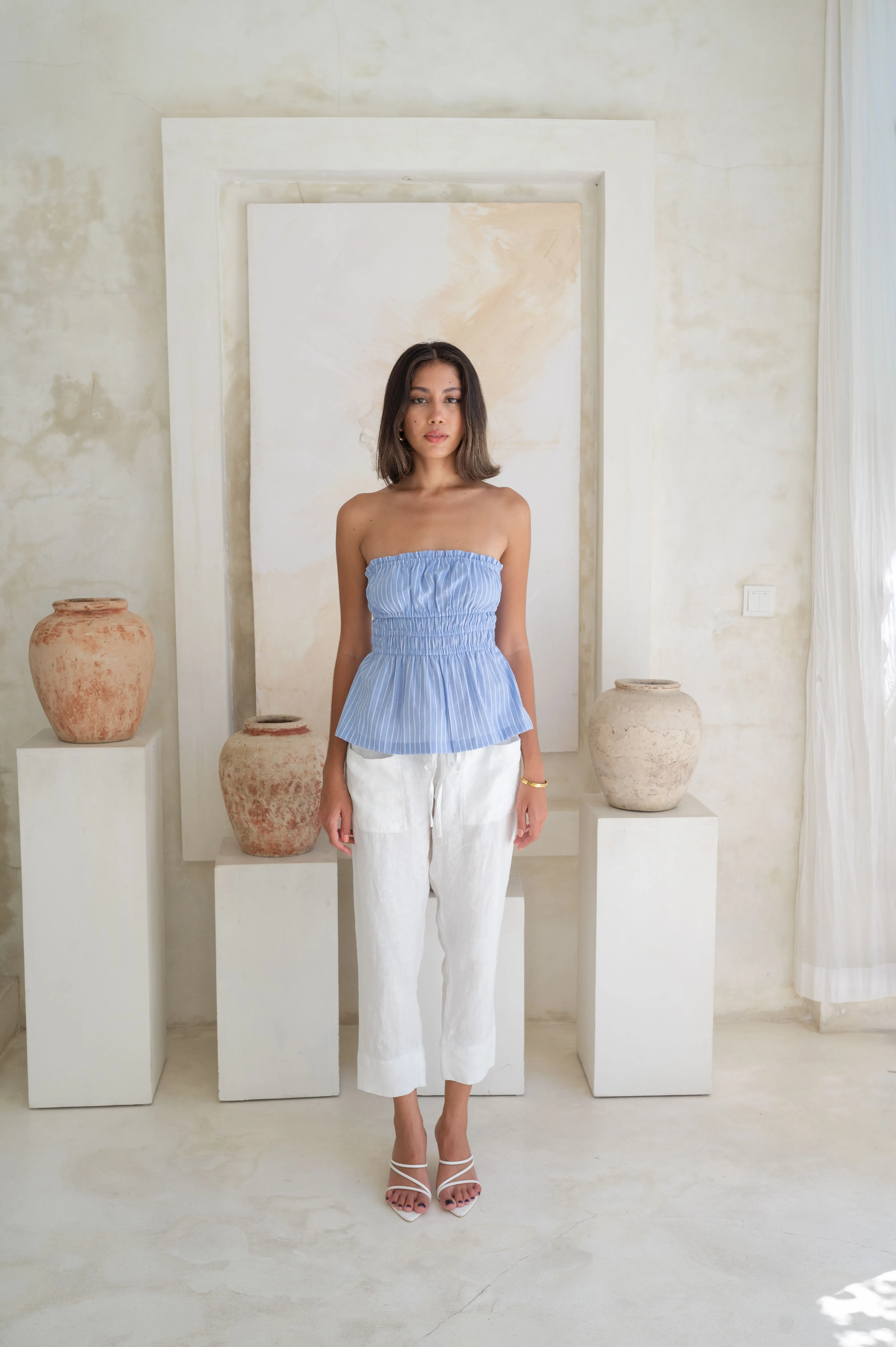 JAMIE RUCHED BLUE