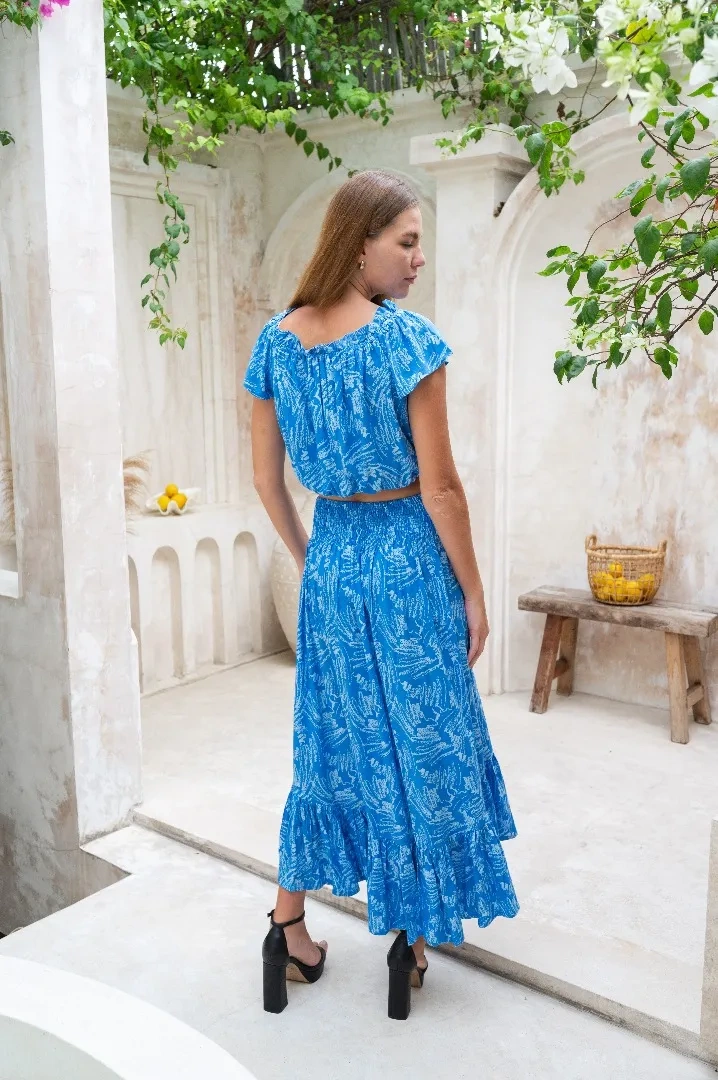 LORENA SKIRT CORAT CORET BLUE