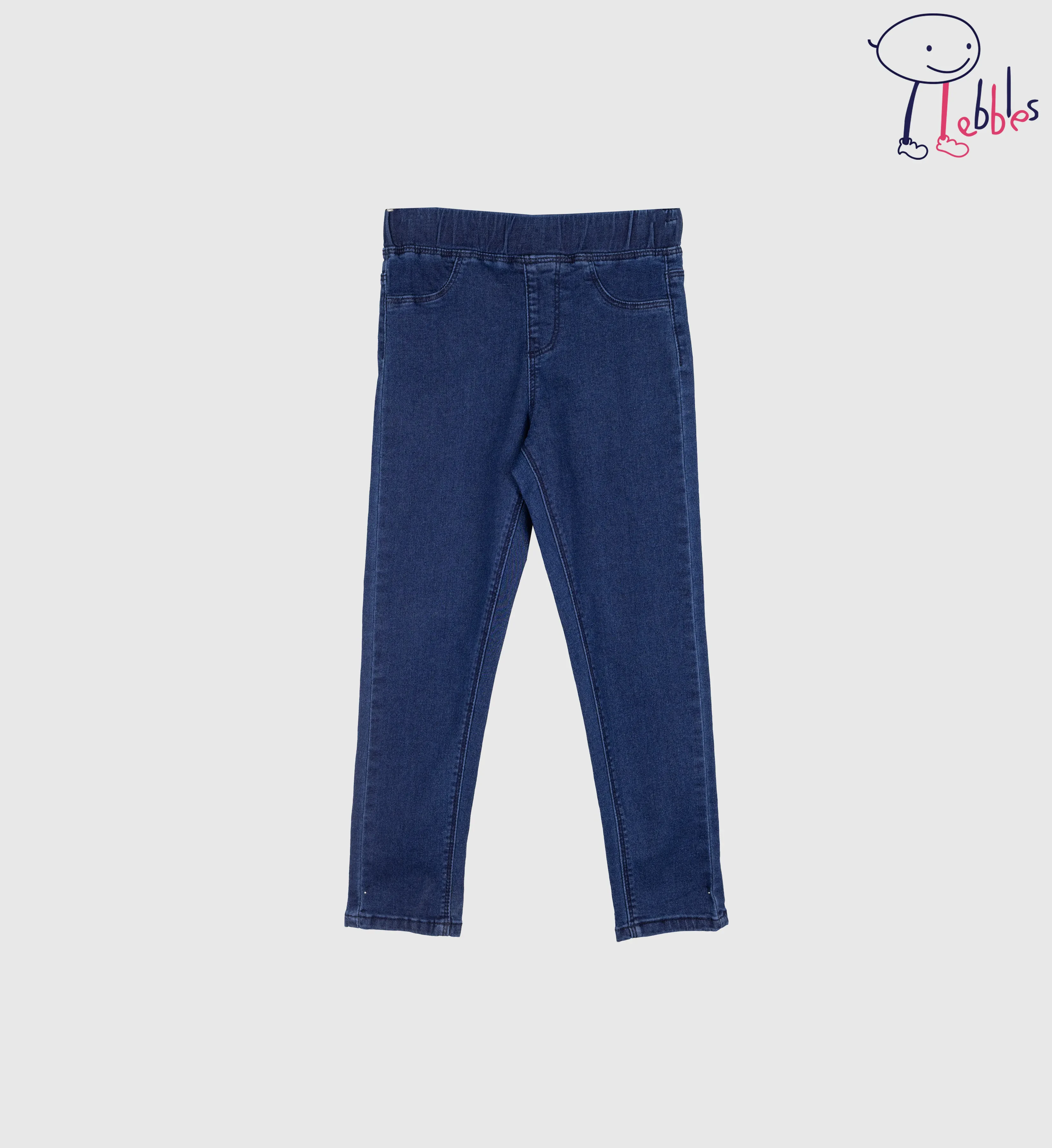 FOS X PEBBLES GIRLS | DENIM SOLID JEGGING (PEB2030800001)