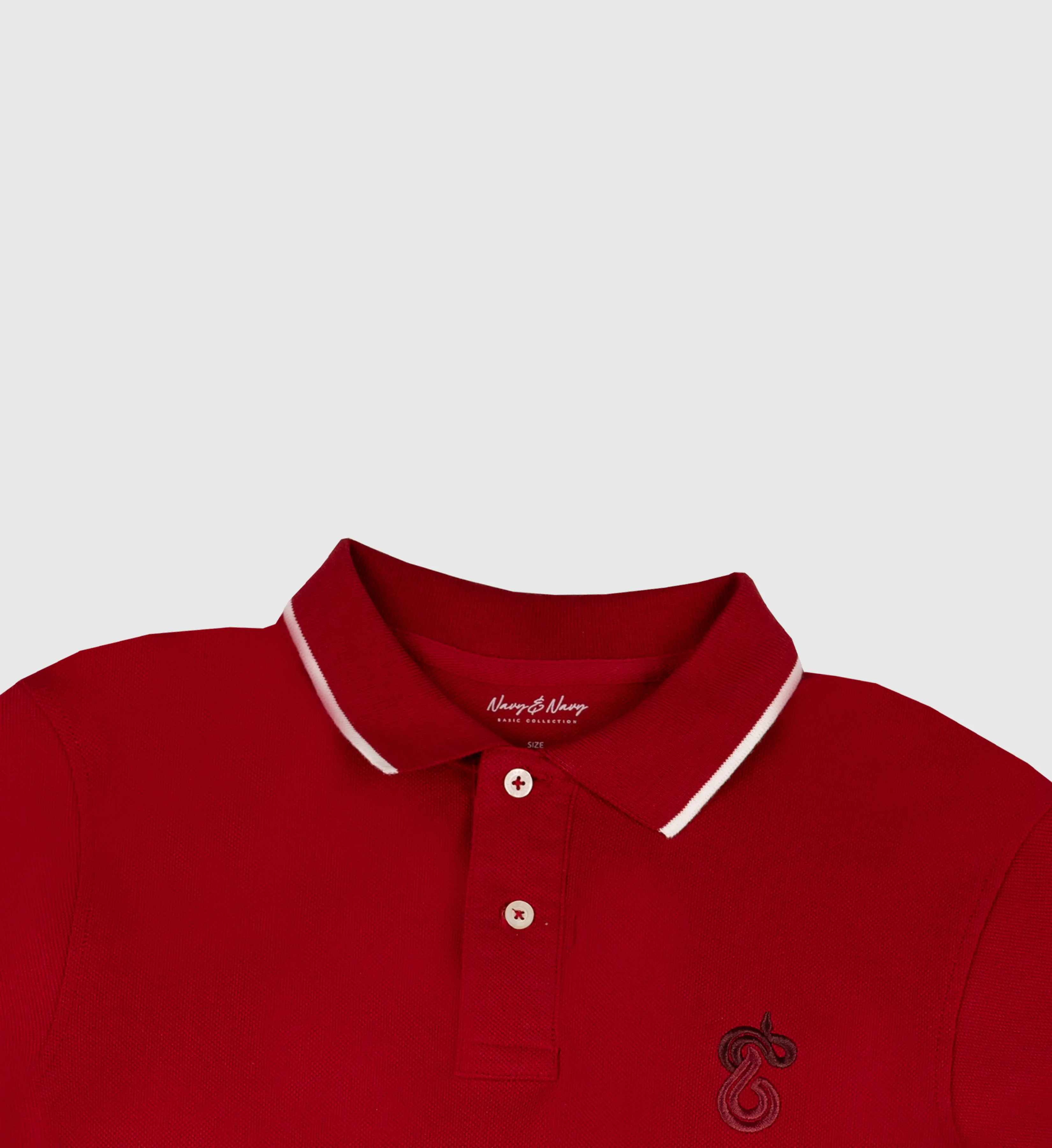 FOS X NAVY & NAVY MEN'S POLO TEE | CNY EMBROIDERY SERIES (NNN1920200009)