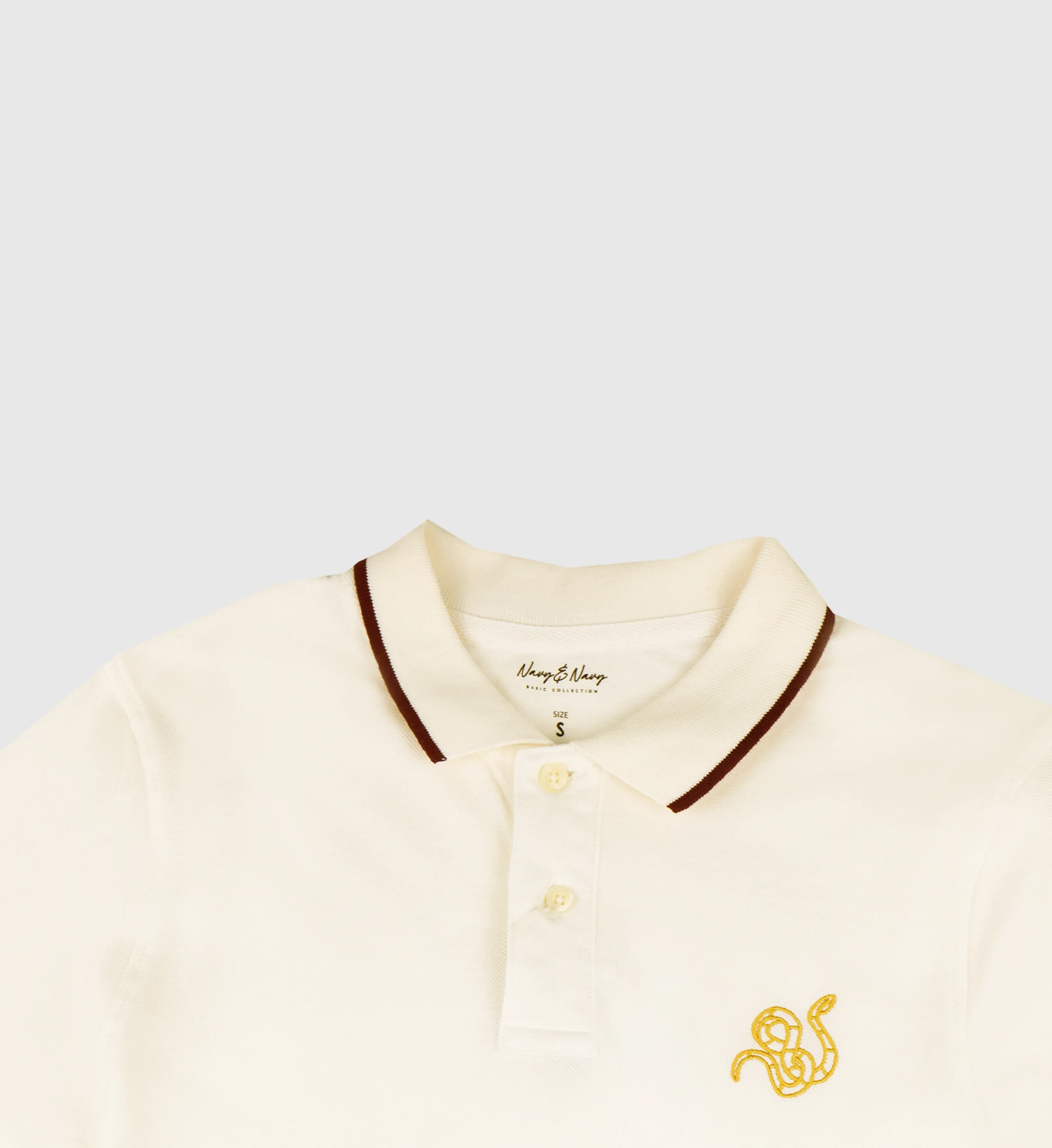 FOS X NAVY & NAVY MEN'S POLO TEE | CNY EMBROIDERY SERIES (NNN1920200009)