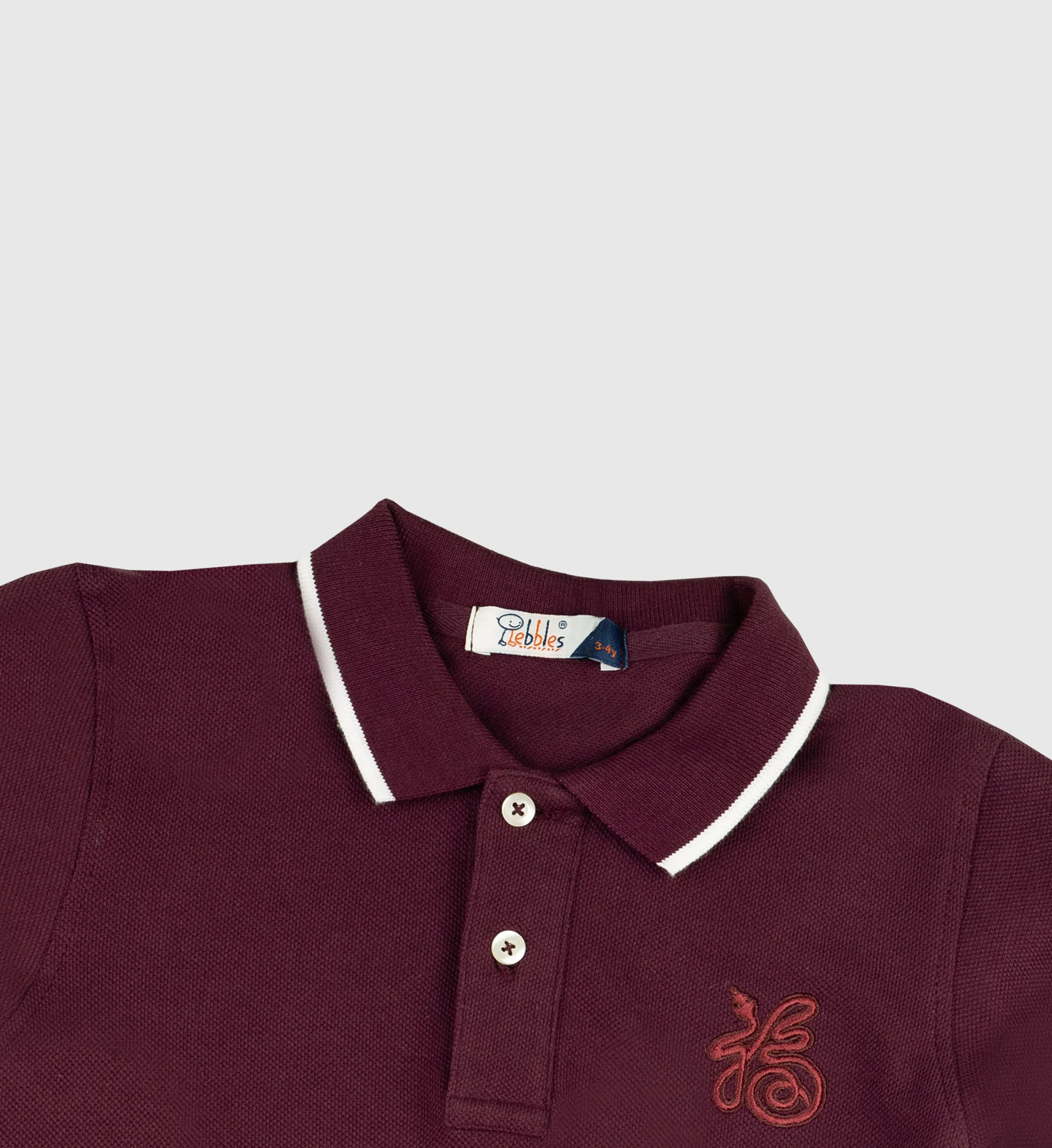 FOS X PEBBLES BOYS' POLO TEE | CNY EMBROIDERY SERIES (PEB1930200001)