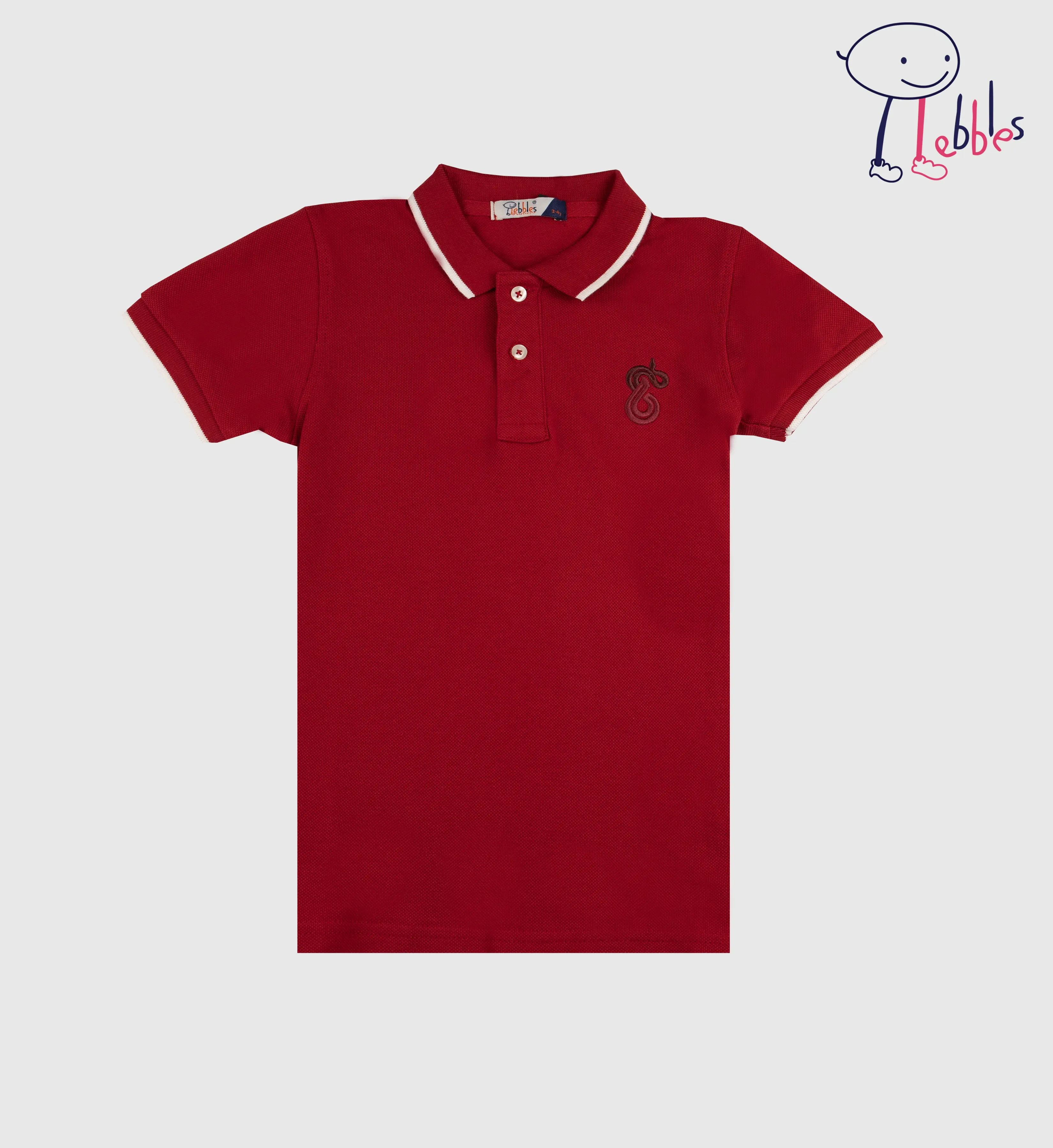 FOS X PEBBLES BOYS' POLO TEE | CNY EMBROIDERY SERIES (PEB1930200001)