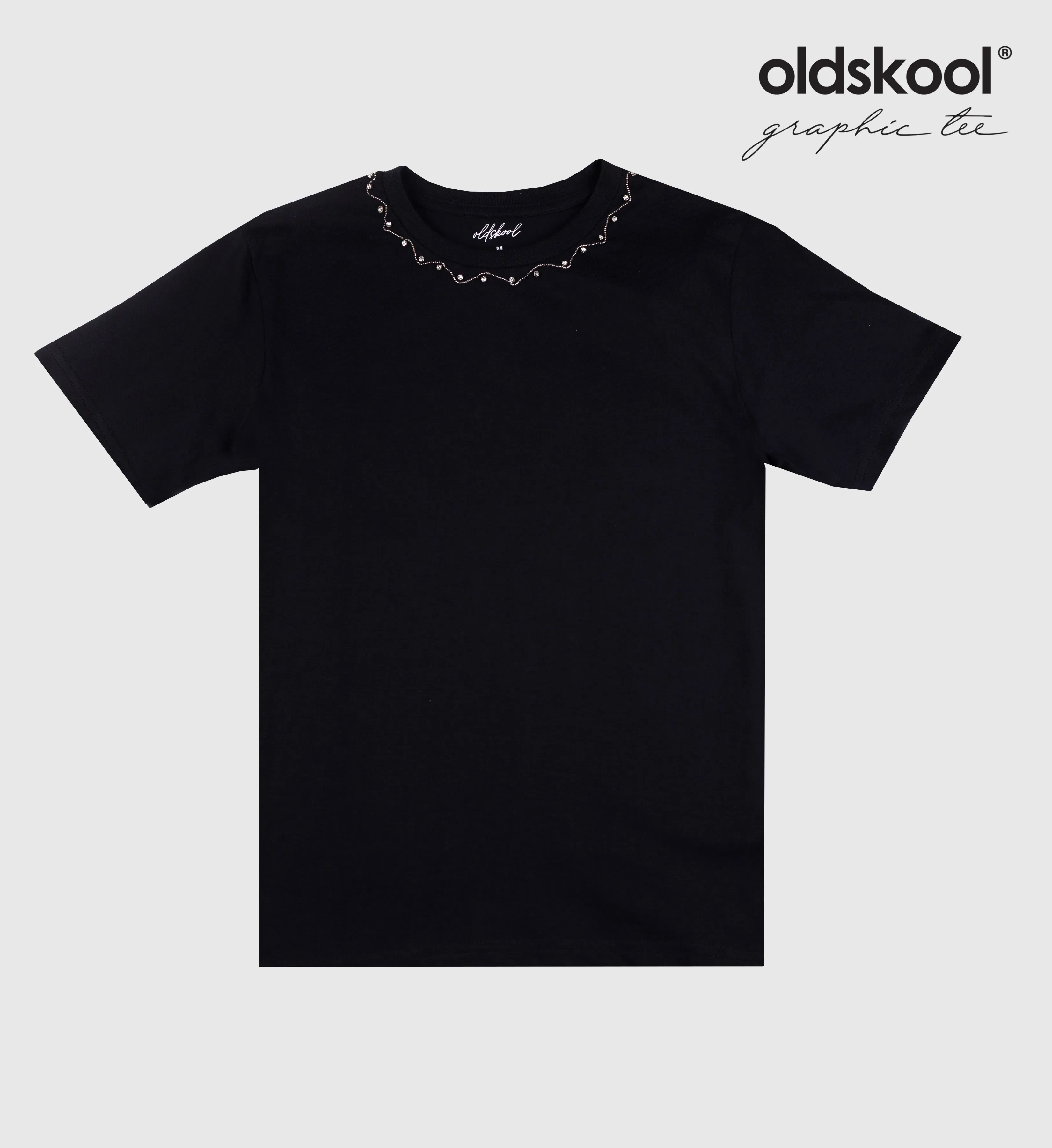 FOS X OLDSKOOL WOMEN'S REGULAR FIT GRAPHIC TEE | DIAMOND NECKLINE (OSK2010100009)