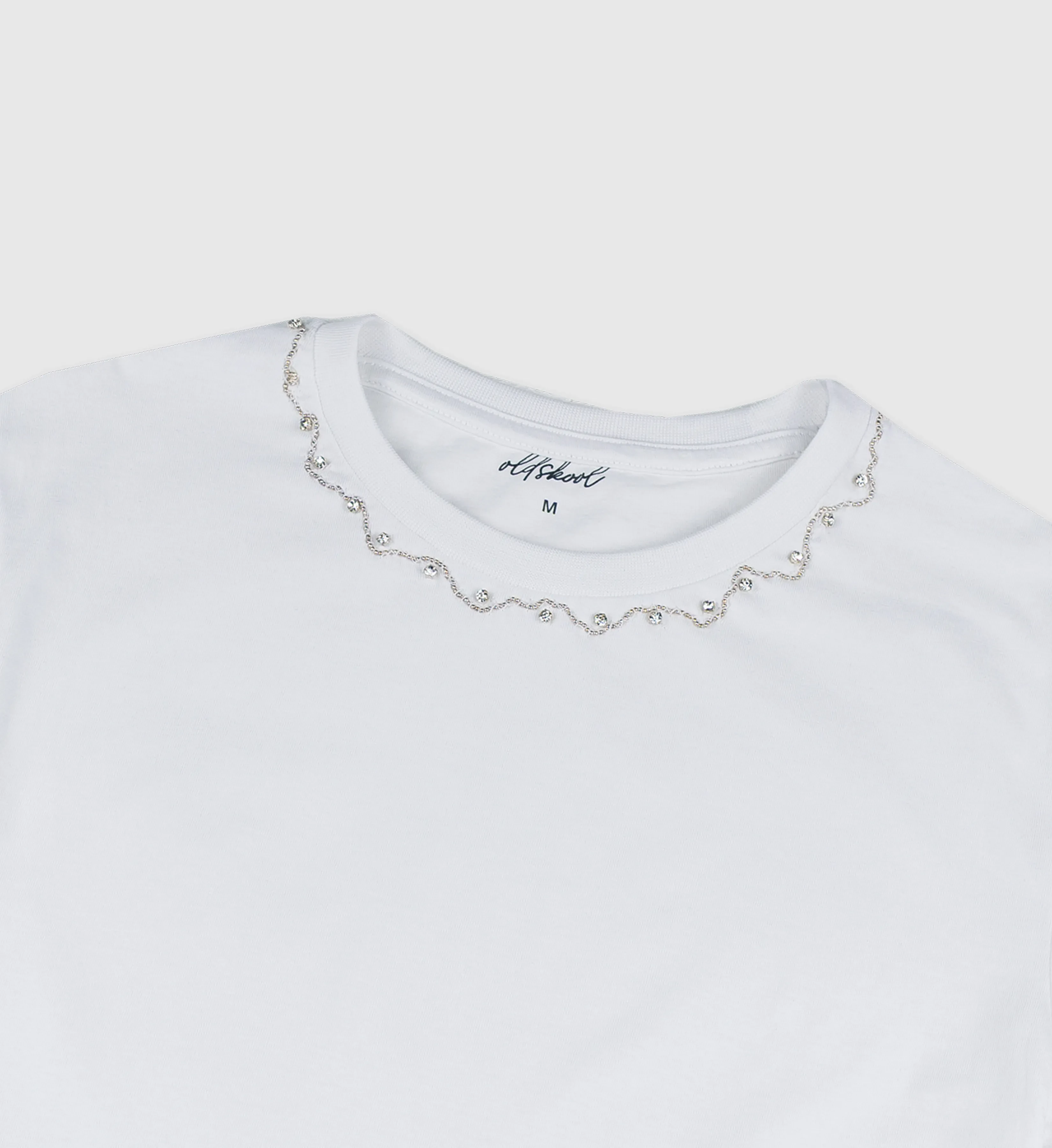 FOS X OLDSKOOL WOMEN'S REGULAR FIT GRAPHIC TEE | DIAMOND NECKLINE (OSK2010100009)