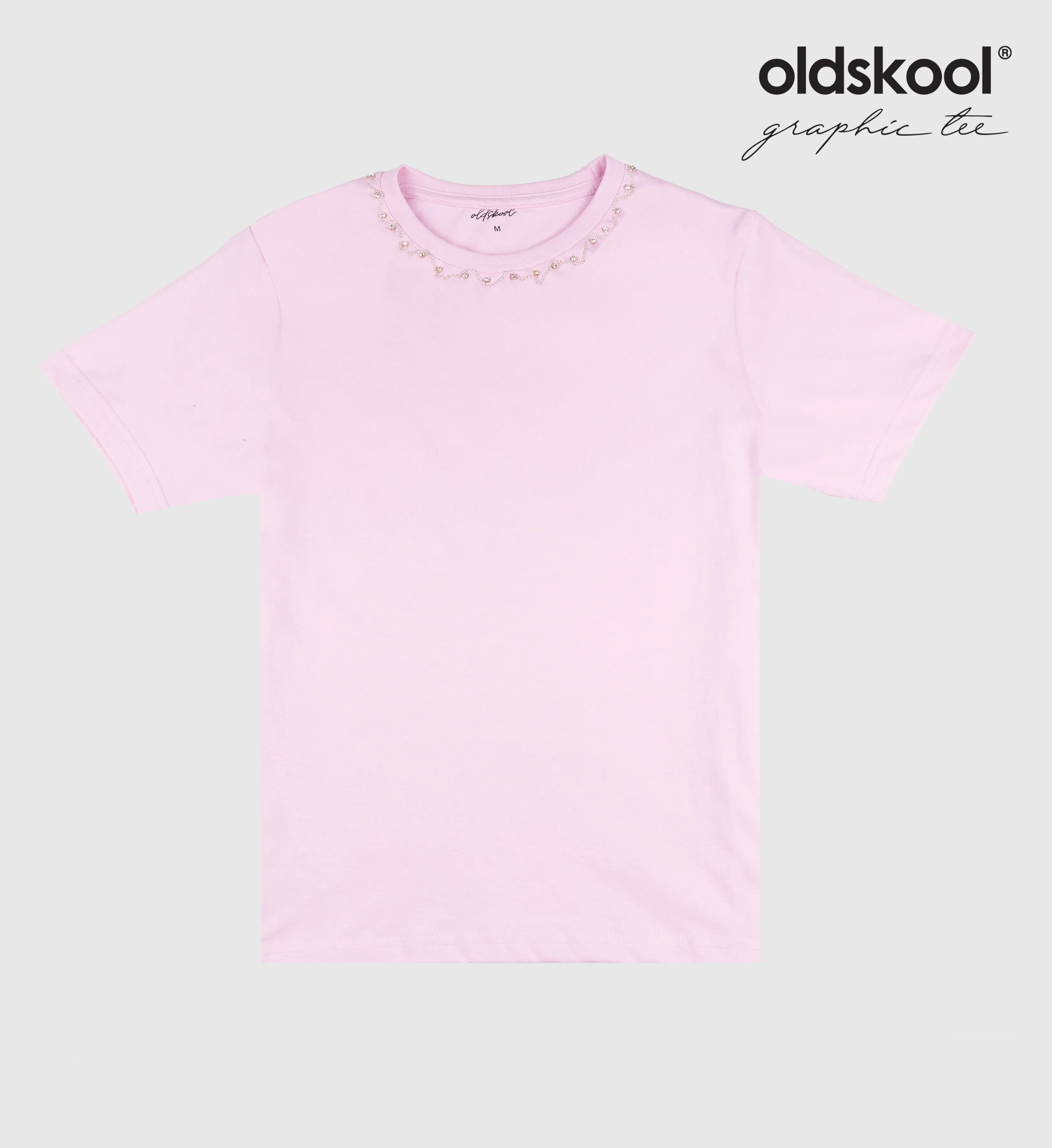 FOS X OLDSKOOL WOMEN'S REGULAR FIT GRAPHIC TEE | DIAMOND NECKLINE (OSK2010100009)