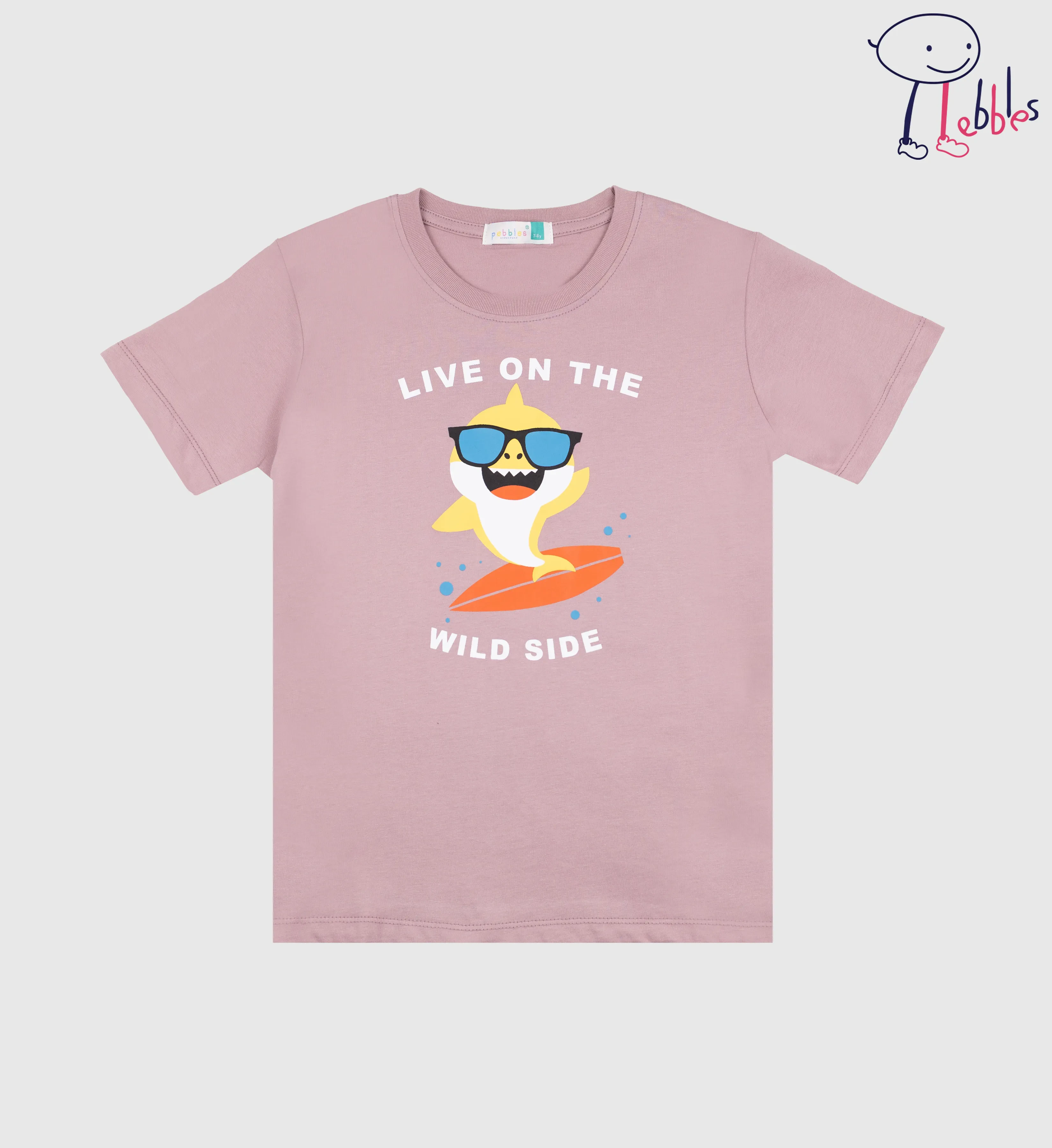 FOS X PEBBLES BOYS | GRAPHIC TEES BABY SHARK SERIES (PEB2030100007)