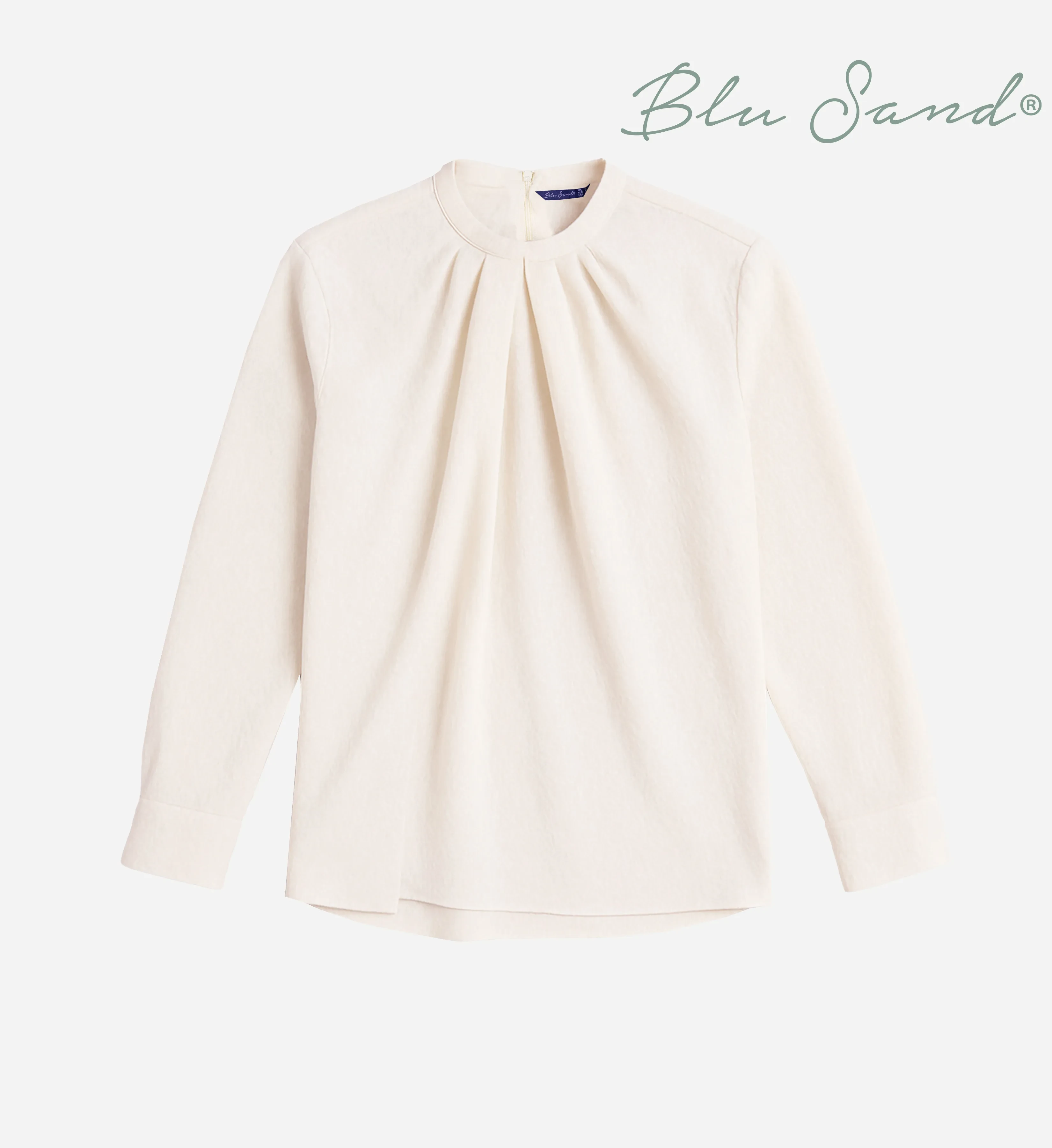 FOS X BLU SAND WOMEN'S | LONG SLEEVE TEXTURED BLOUSE (BSD2010300006)