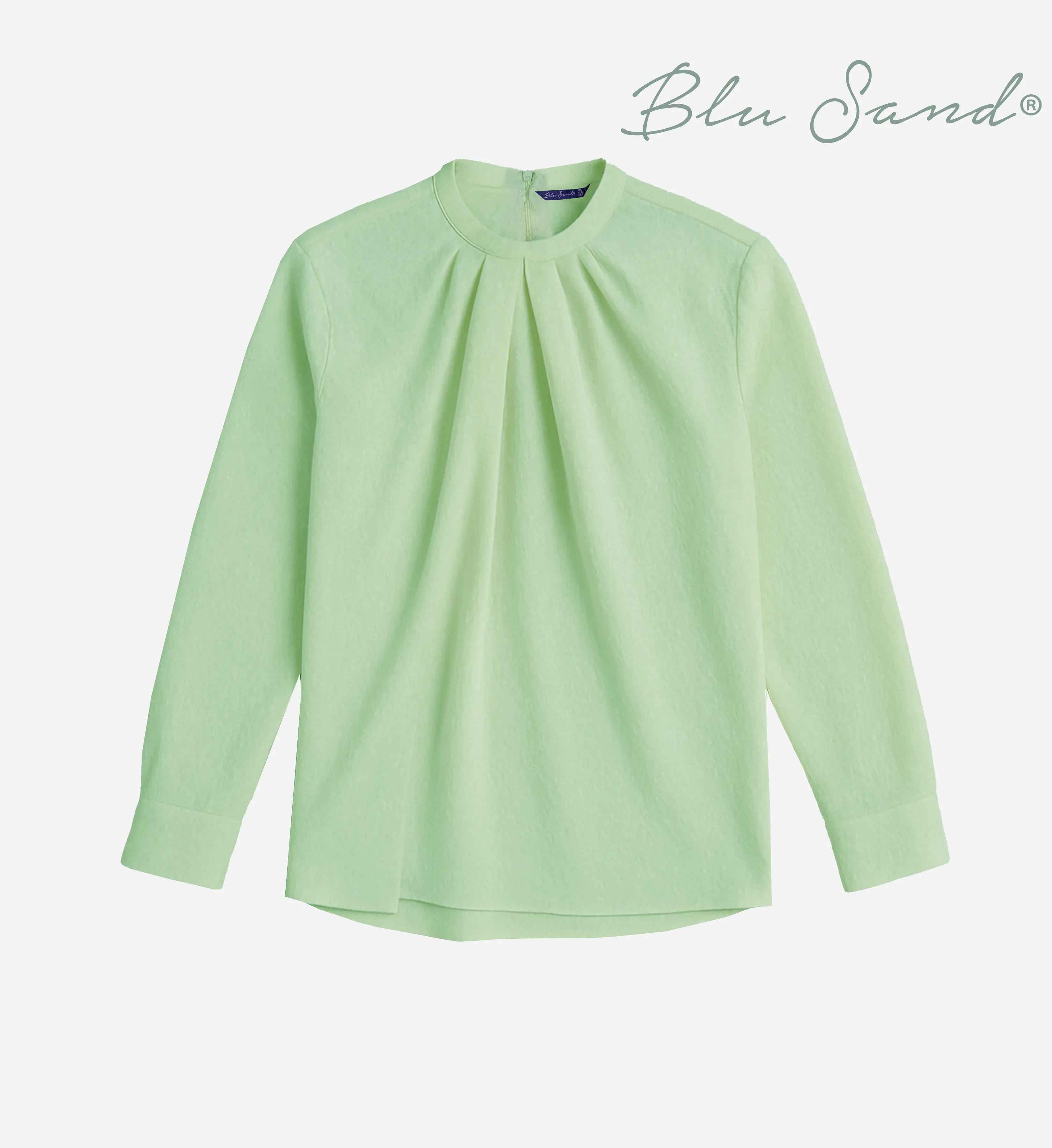 FOS X BLU SAND WOMEN'S | LONG SLEEVE TEXTURED BLOUSE (BSD2010300006)