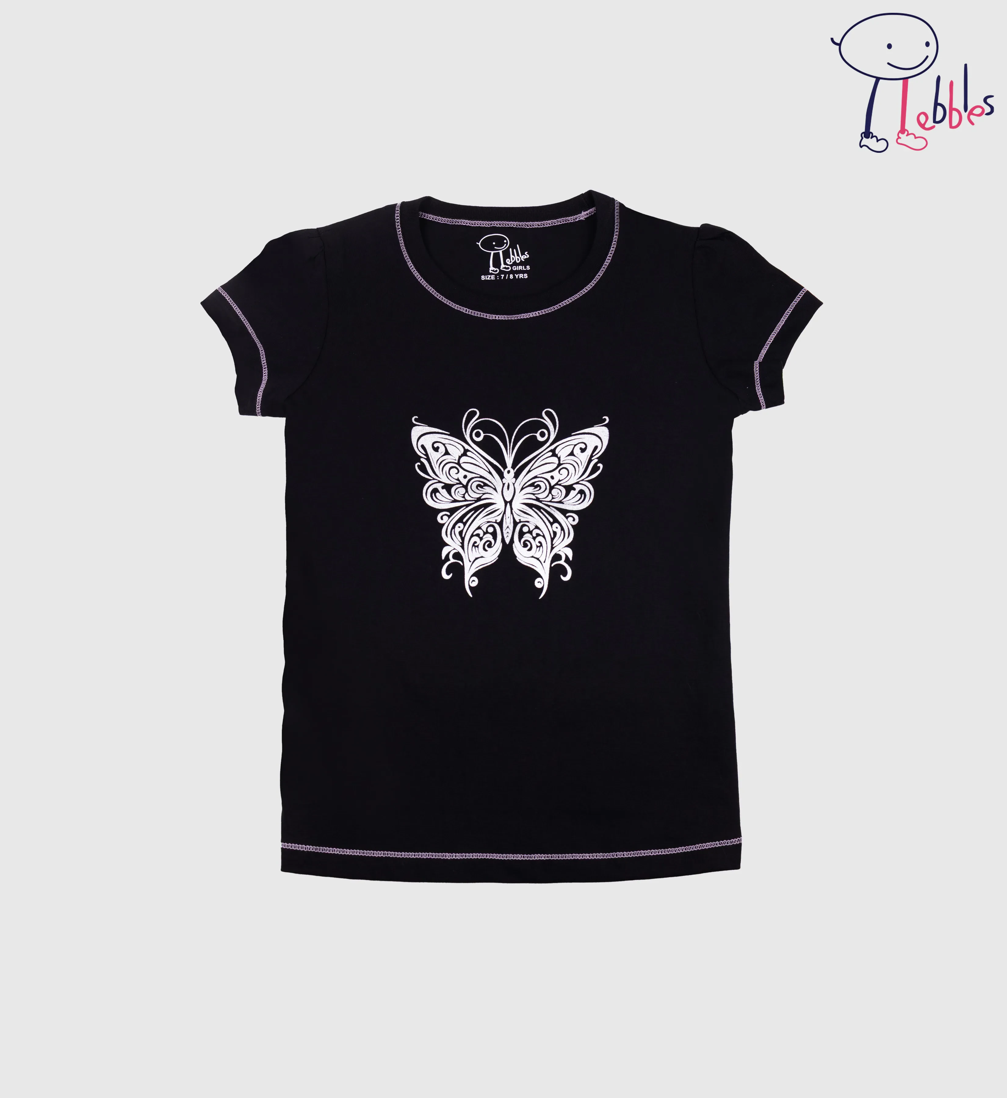 FOS X PEBBLES GIRLS | GRAPHIC TEES BUTTERFLY SERIES (PEB2030100012)