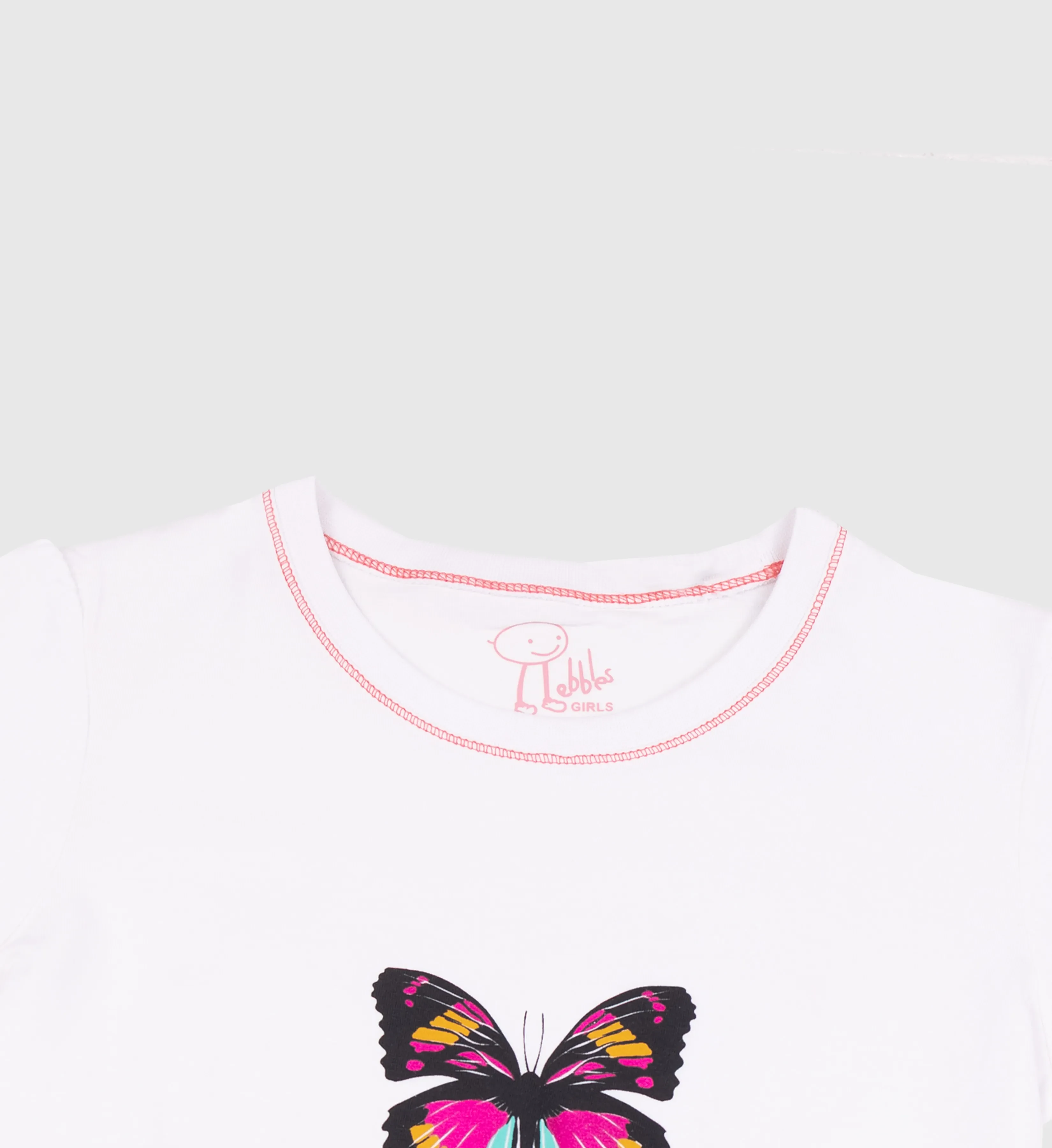 FOS X PEBBLES GIRLS | GRAPHIC TEES BUTTERFLY SERIES (PEB2030100012)