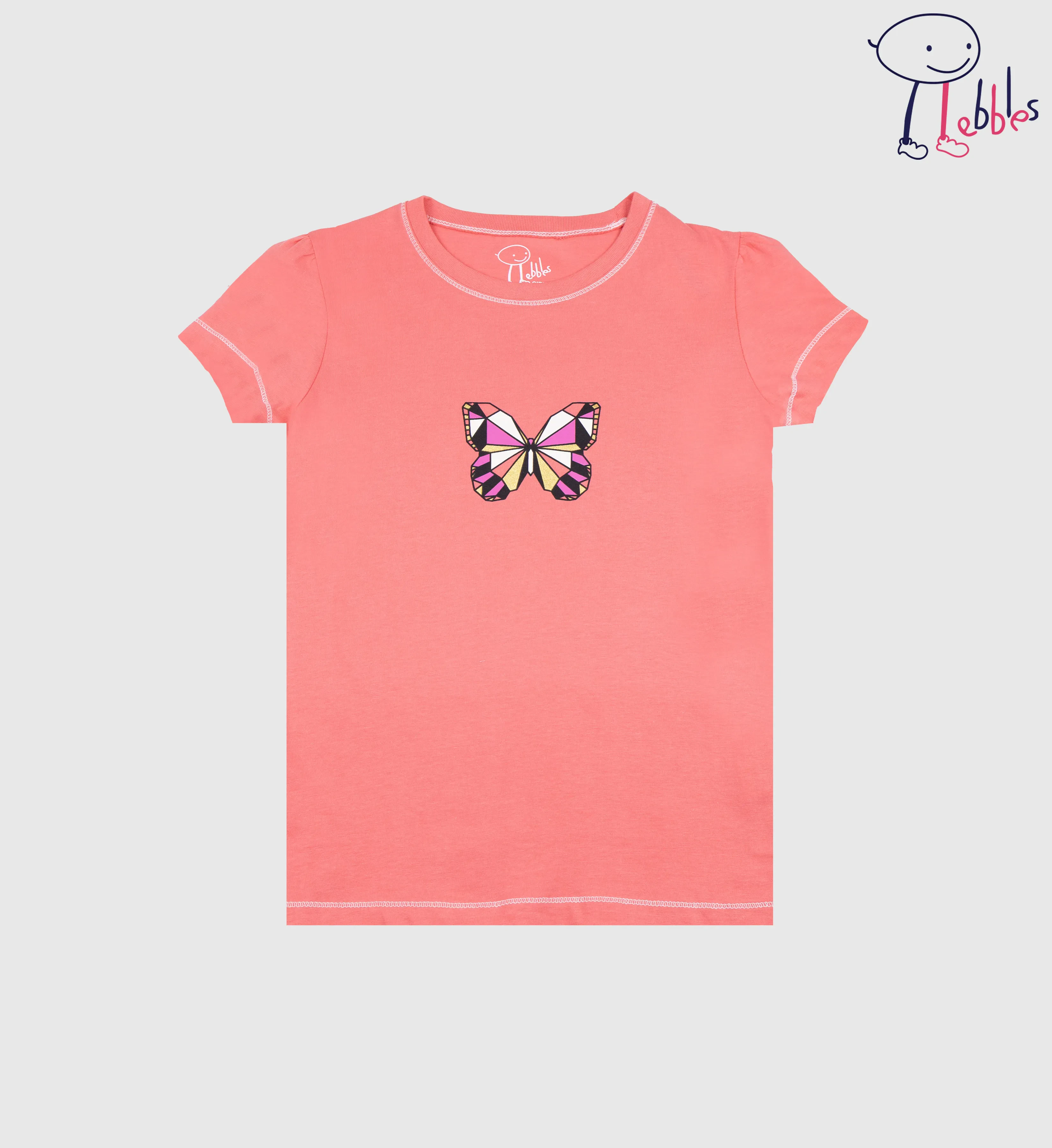 FOS X PEBBLES GIRLS | GRAPHIC TEES BUTTERFLY SERIES (PEB2030100012)