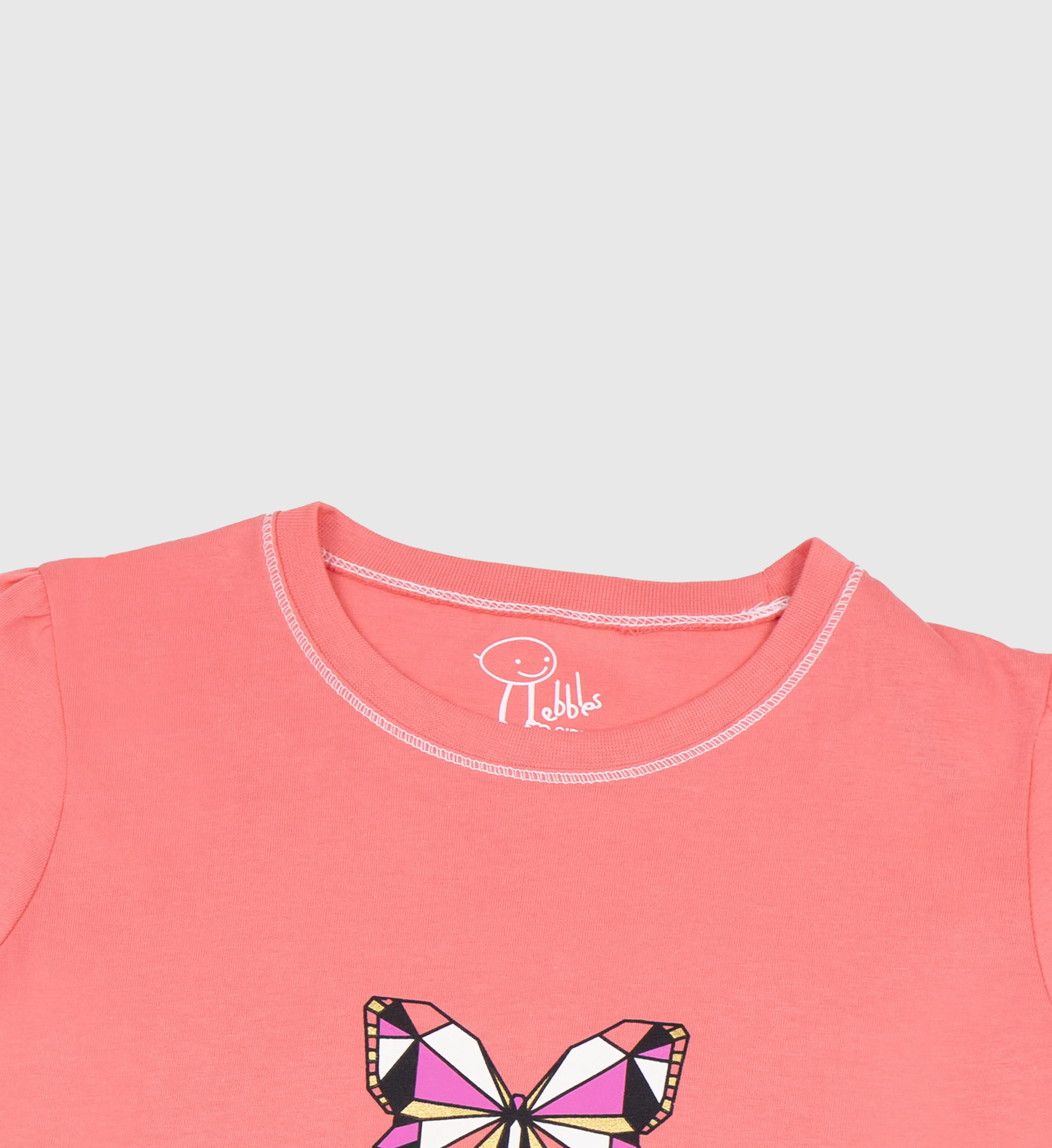 FOS X PEBBLES GIRLS | GRAPHIC TEES BUTTERFLY SERIES (PEB2030100012)
