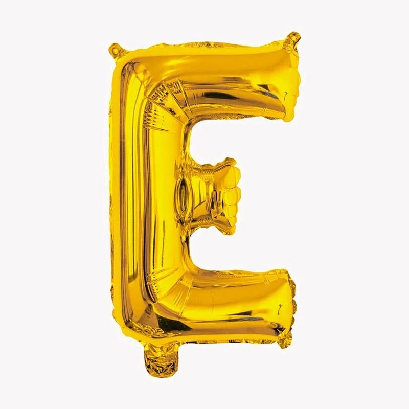ALPHABET LETTER BALLOONS GOLD 16-INCH