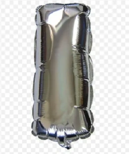 ALPHABET LETTER BALLOONS SILVER 14-INCH