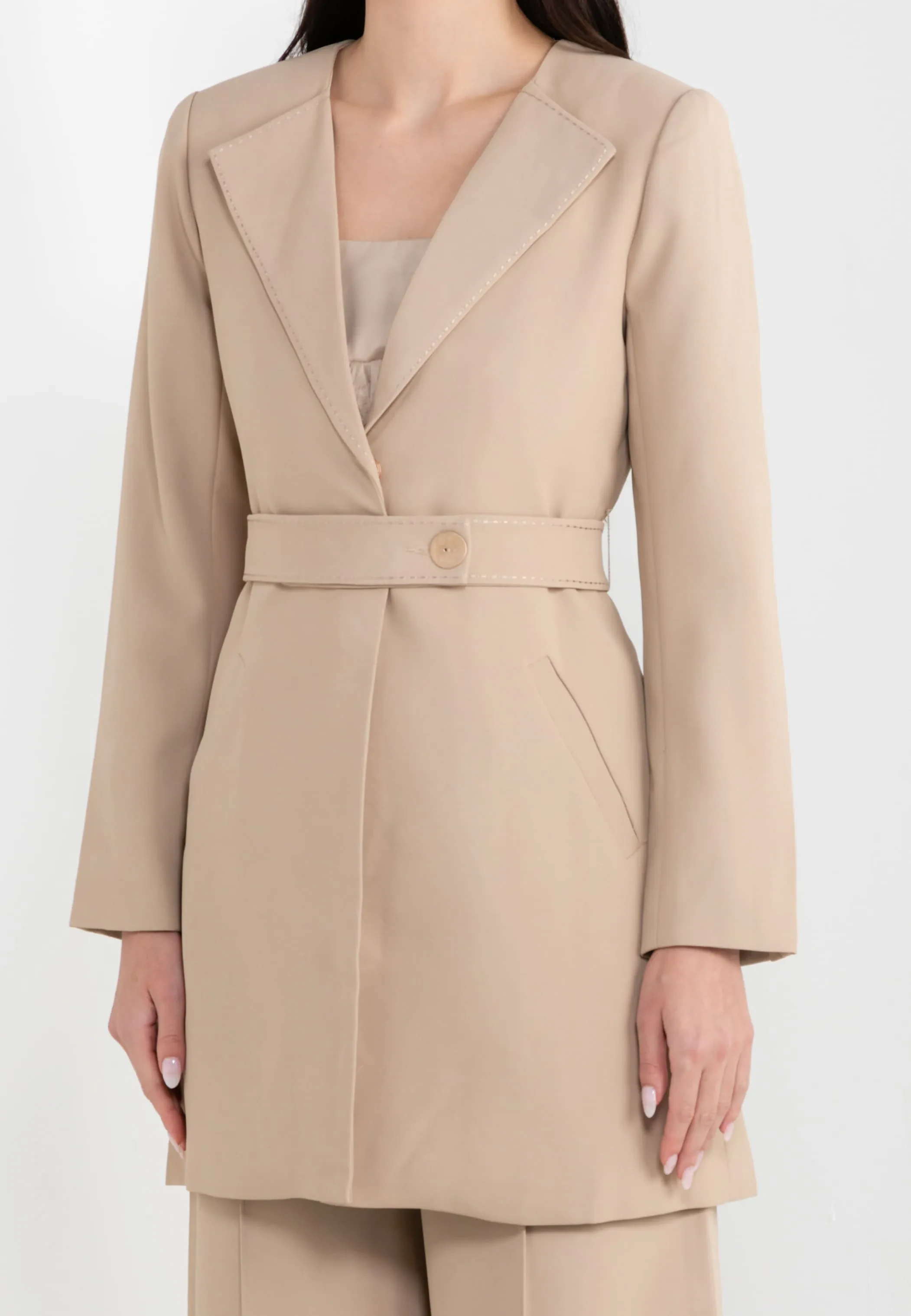 ELLE BLAZER - KHAKI