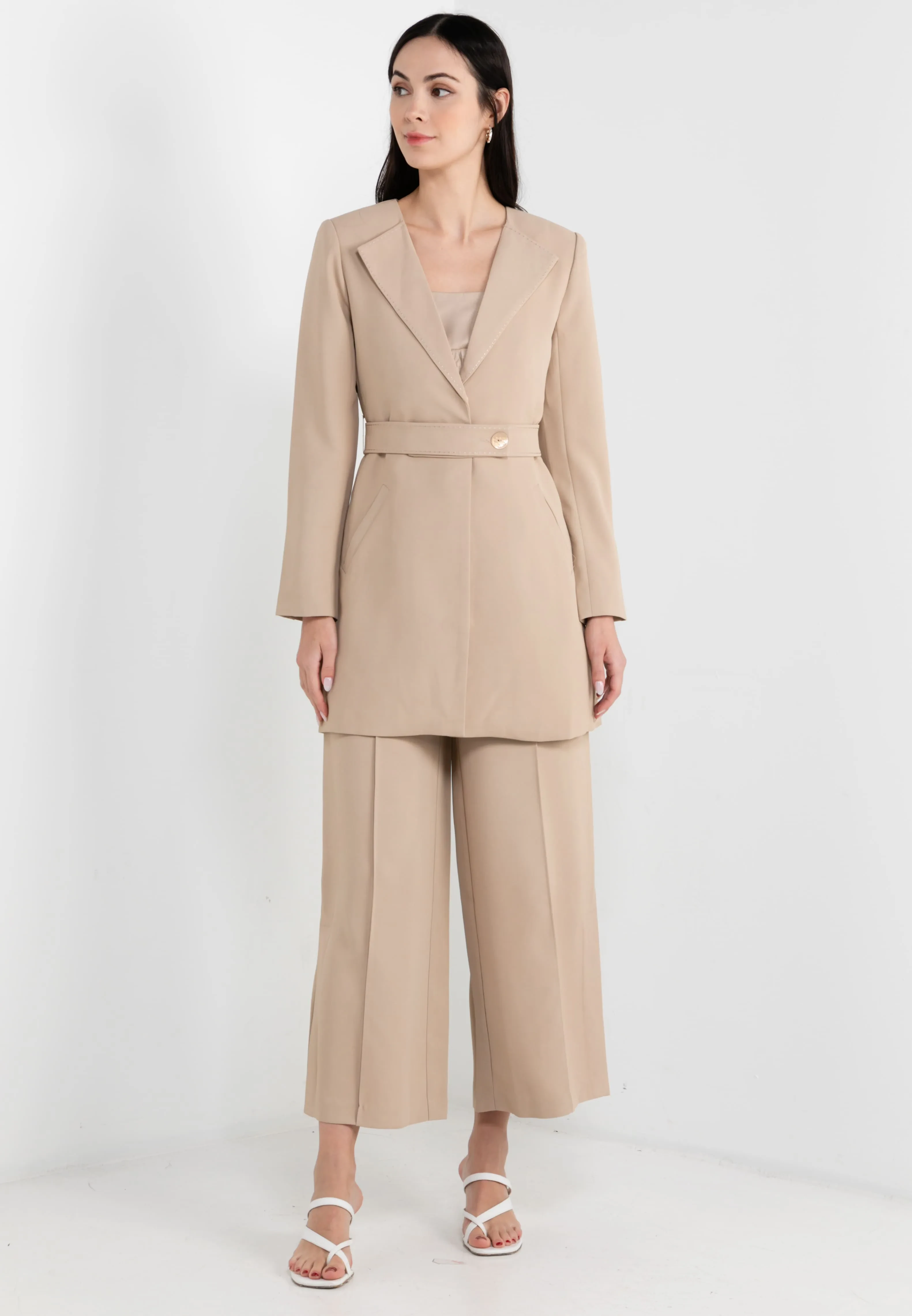 ELLE BLAZER - KHAKI