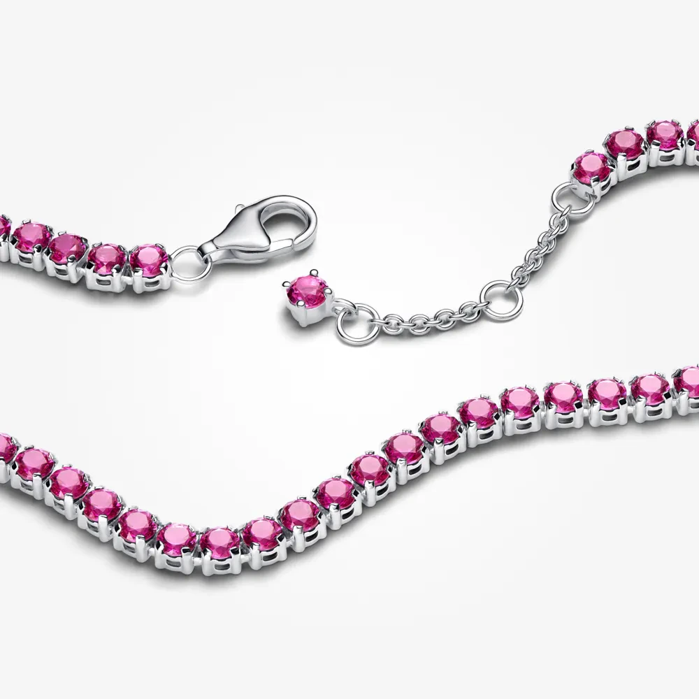 PANDORA SPARKLING PINK TENNIS BRACELET