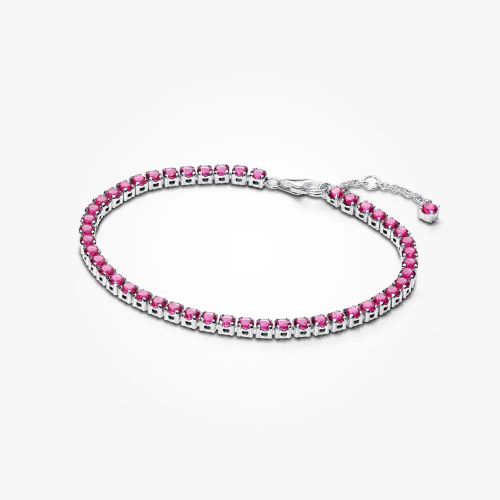 PANDORA SPARKLING PINK TENNIS BRACELET