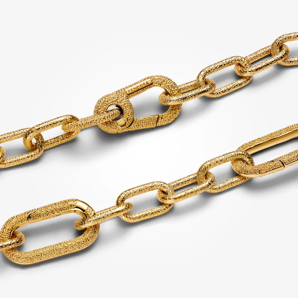 PANDORA ME 14K GOLD PLATED SMALL-LINK CHAIN BRACELET