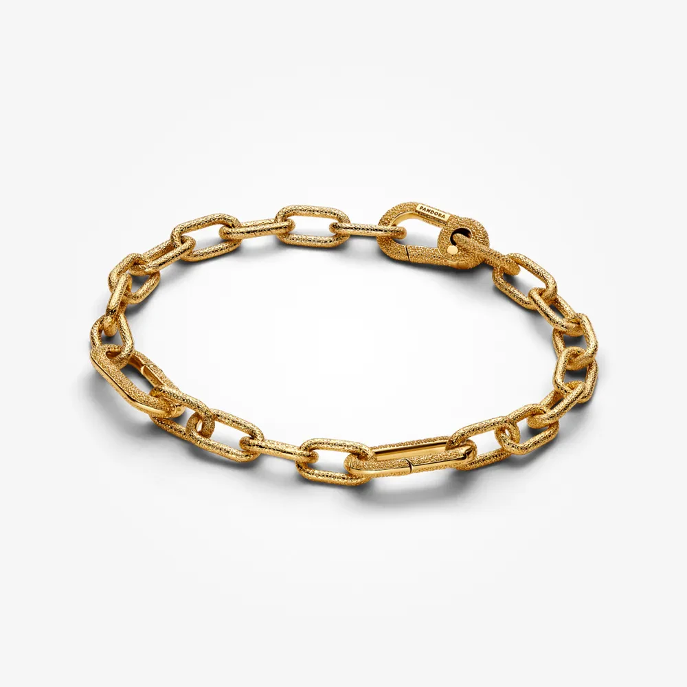 PANDORA ME 14K GOLD PLATED SMALL-LINK CHAIN BRACELET