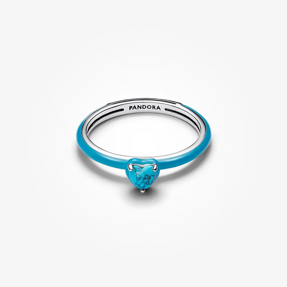 PANDORA ME TURQUOISE-COLORED HEART STONE RING