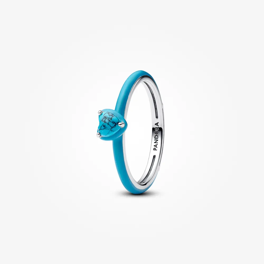 PANDORA ME TURQUOISE-COLORED HEART STONE RING