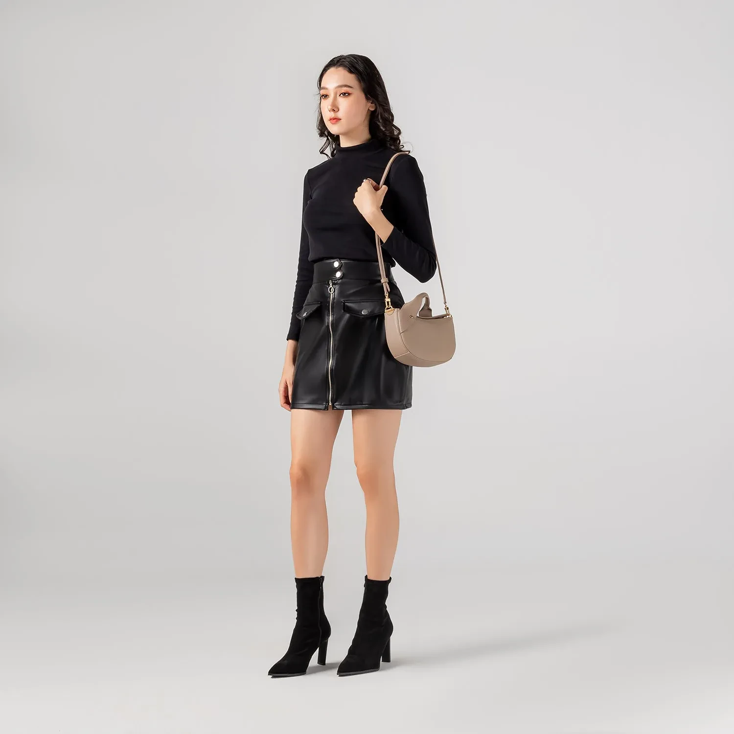 HALA MOON BAG - LIGHT MOCHA