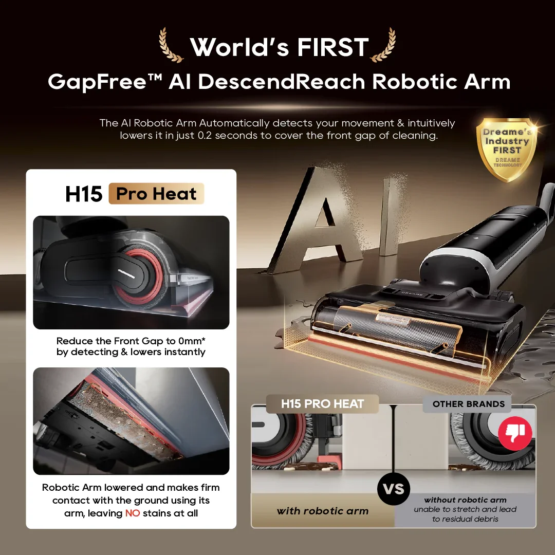  DREAME H15 PRO HEAT WET AND DRY VACUUM CLEANER