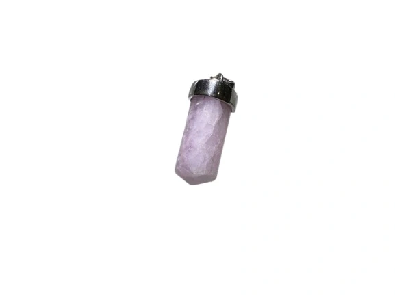 KUNZITE TRI-TUBE PENDANT