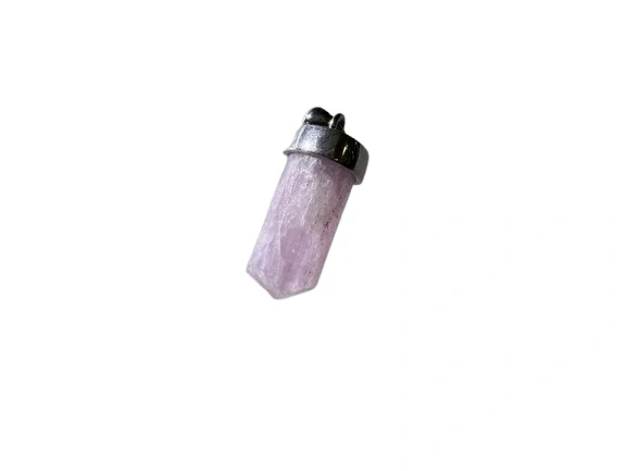KUNZITE TRI-TUBE PENDANT