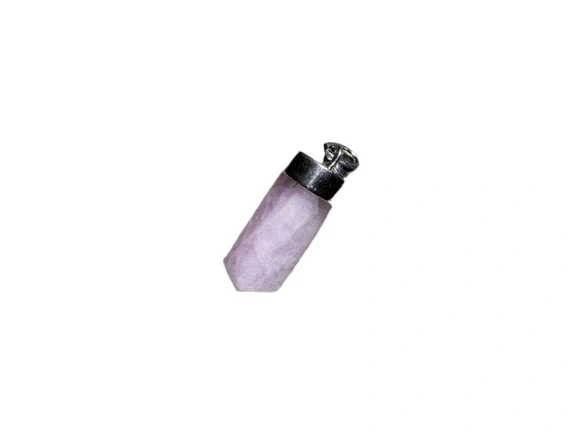KUNZITE TRI-TUBE PENDANT