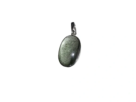 GREEN PHANTOM OVAL PENDANT