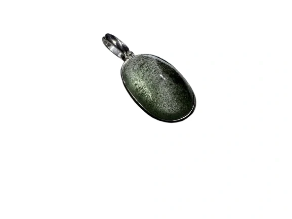 GREEN PHANTOM OVAL PENDANT
