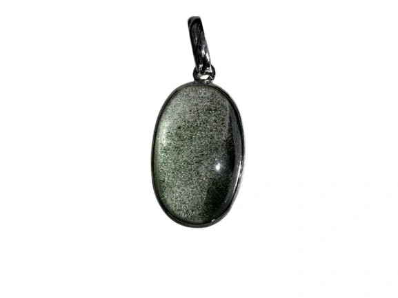 GREEN PHANTOM OVAL PENDANT