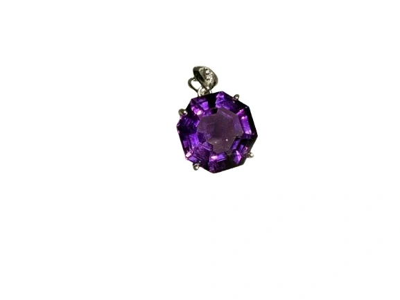 AMETHYST OCTAGON PENDANT