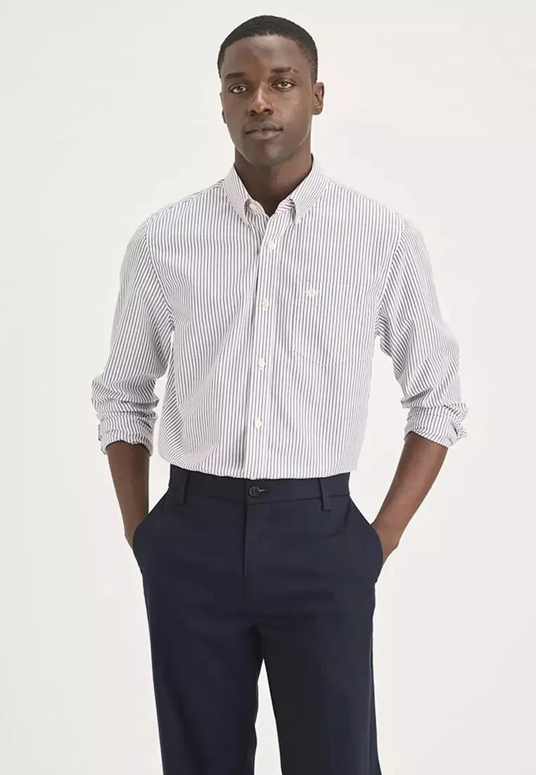 MEN'S SIGNATURE SHIRT LONG SLEEVE CLASSIC FIT WITH STAIN DEFENDER®