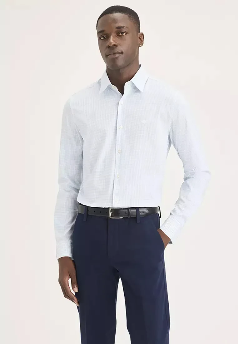 MEN'S REFINED POPLIN SHIRT LONG SLEEVE SLIM FIT