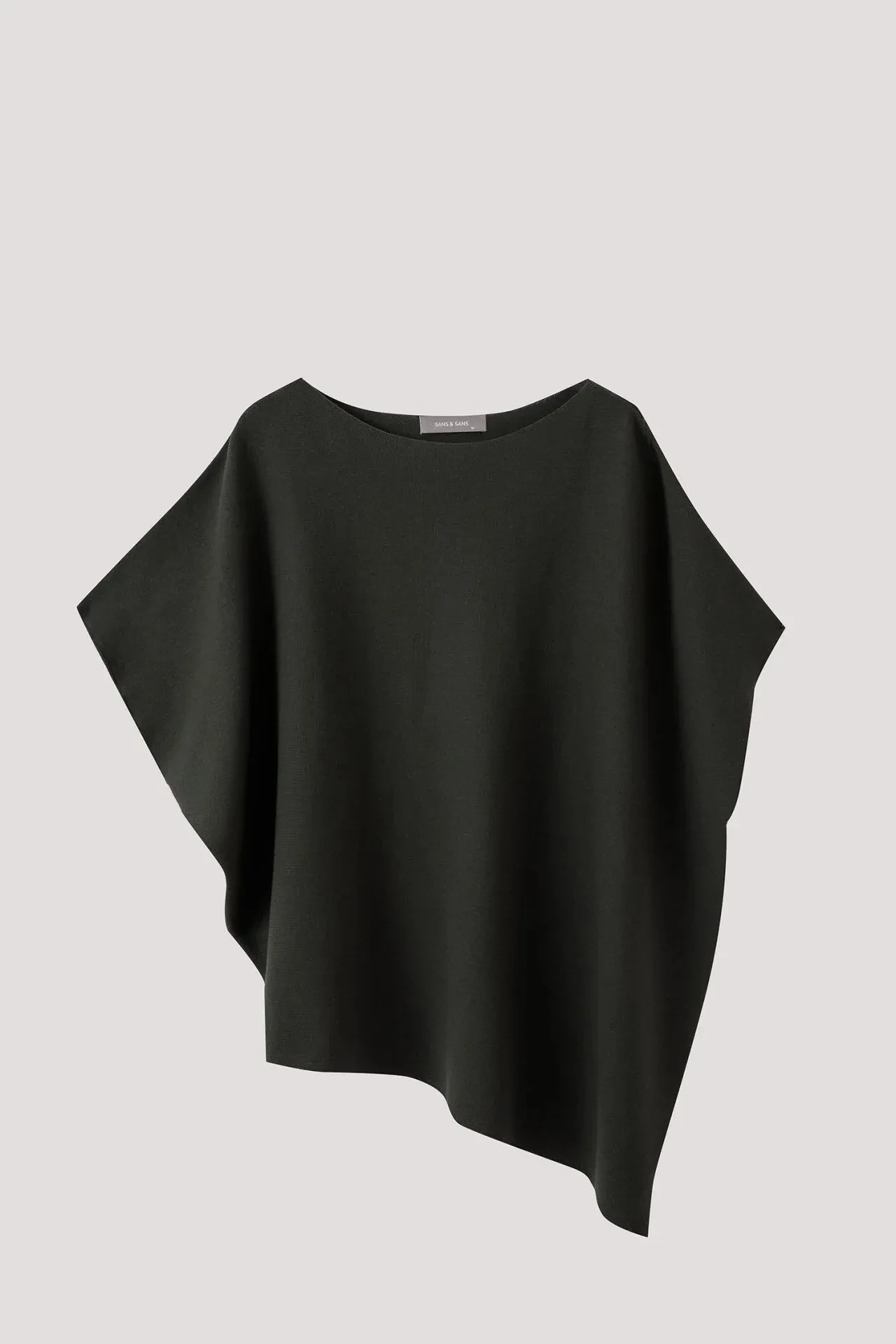 ASYMMETRICAL HEM MAGYAR SLEEVE KNIT