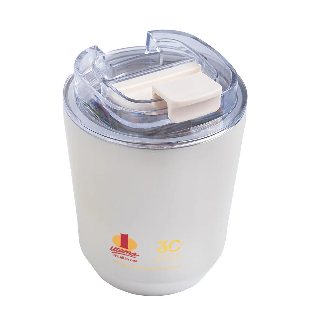 1 UTAMA 30TH ANNIVERSARY WHITE STAINLESS STEEL MUG