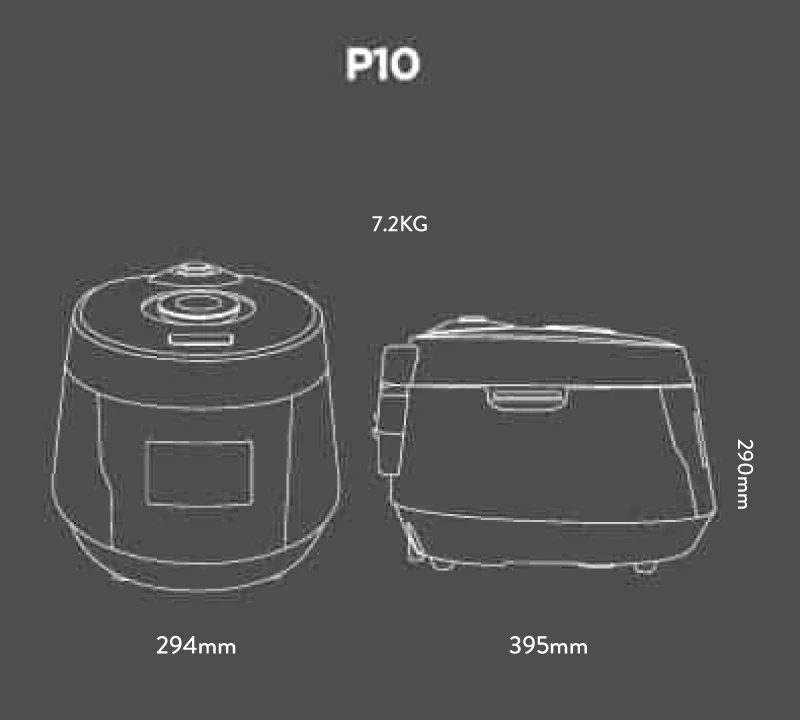 P10 PRESSURE MULTICOOKER
