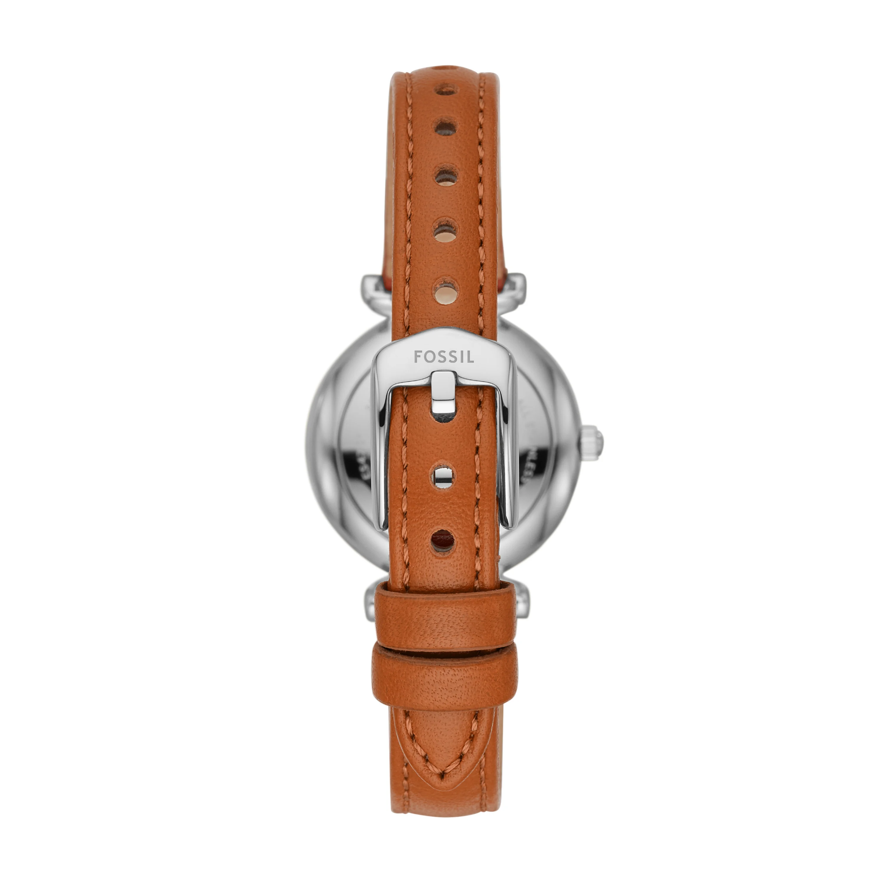 CARLIE MINI THREE-HAND TAN LEATHER WATCH