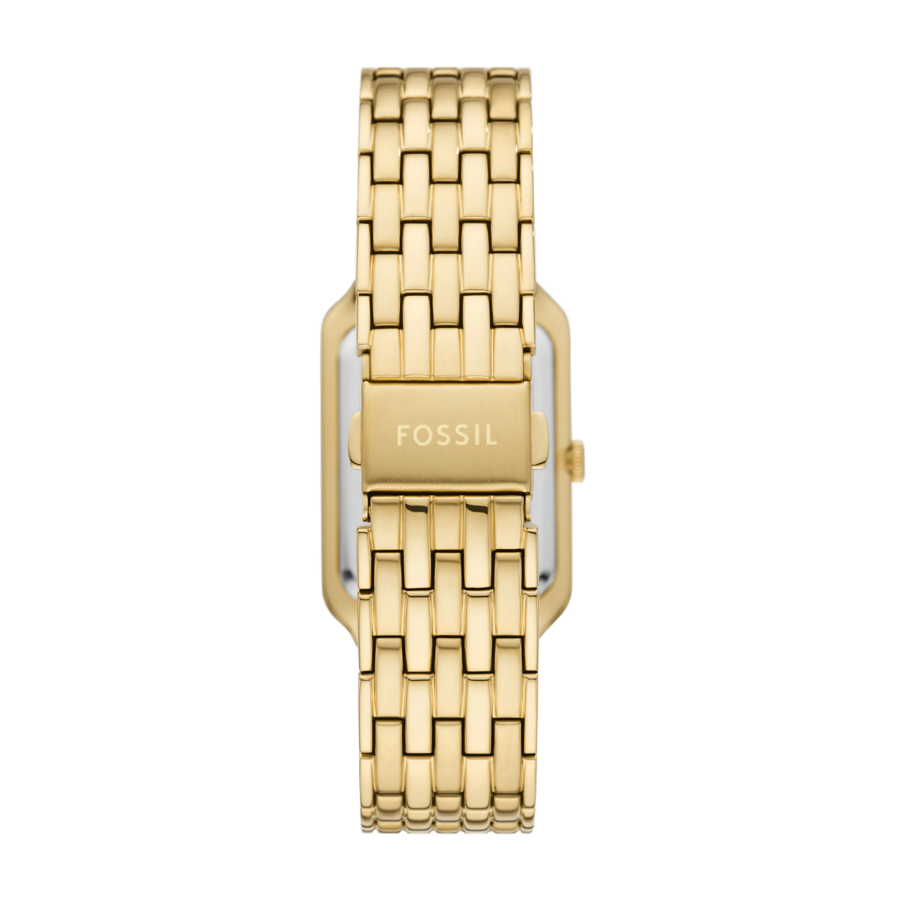 RAQUEL THREE-HAND DATE GOLD-TONE STAINLESS STEEL WATCH