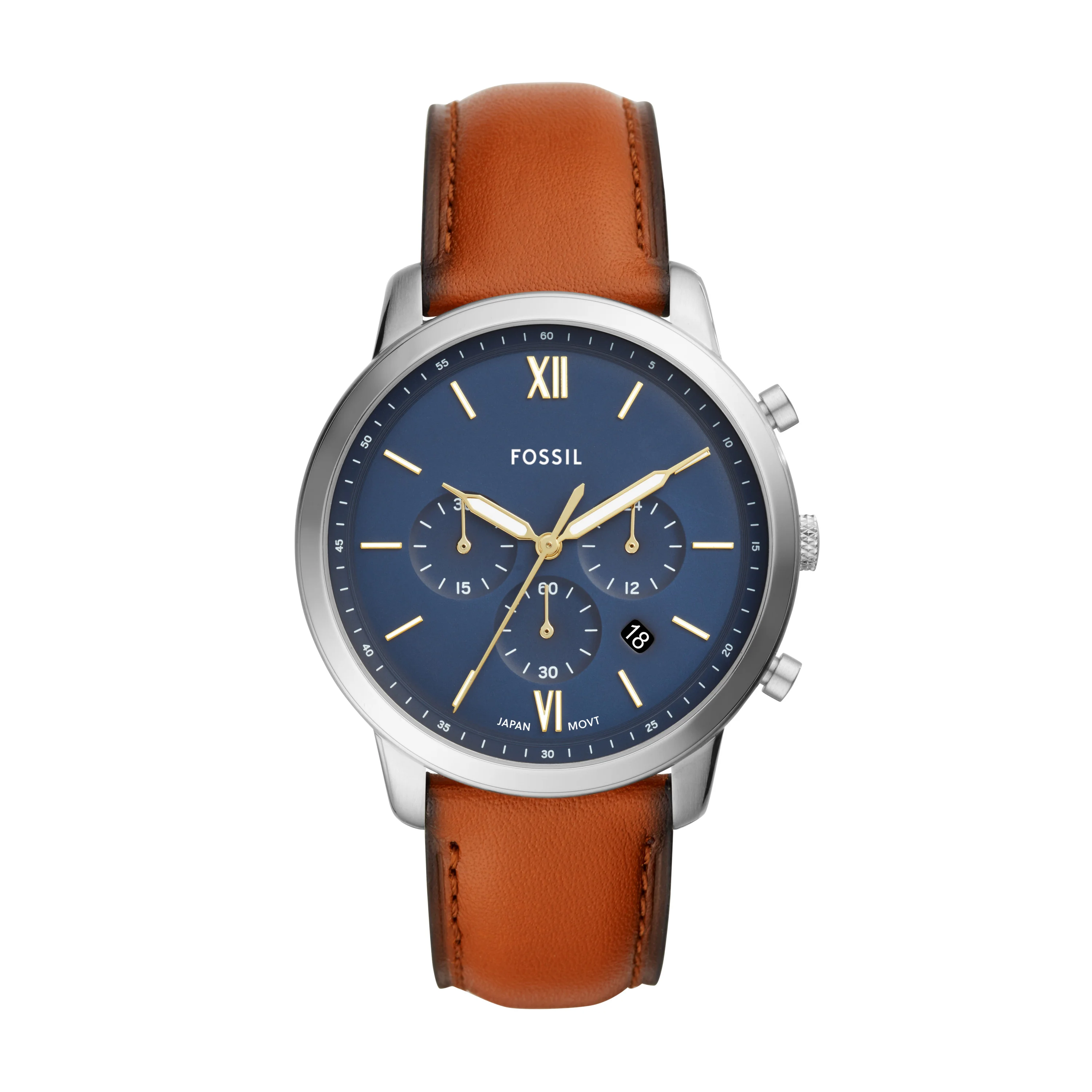 NEUTRA CHRONOGRAPH BROWN LEATHER WATCH